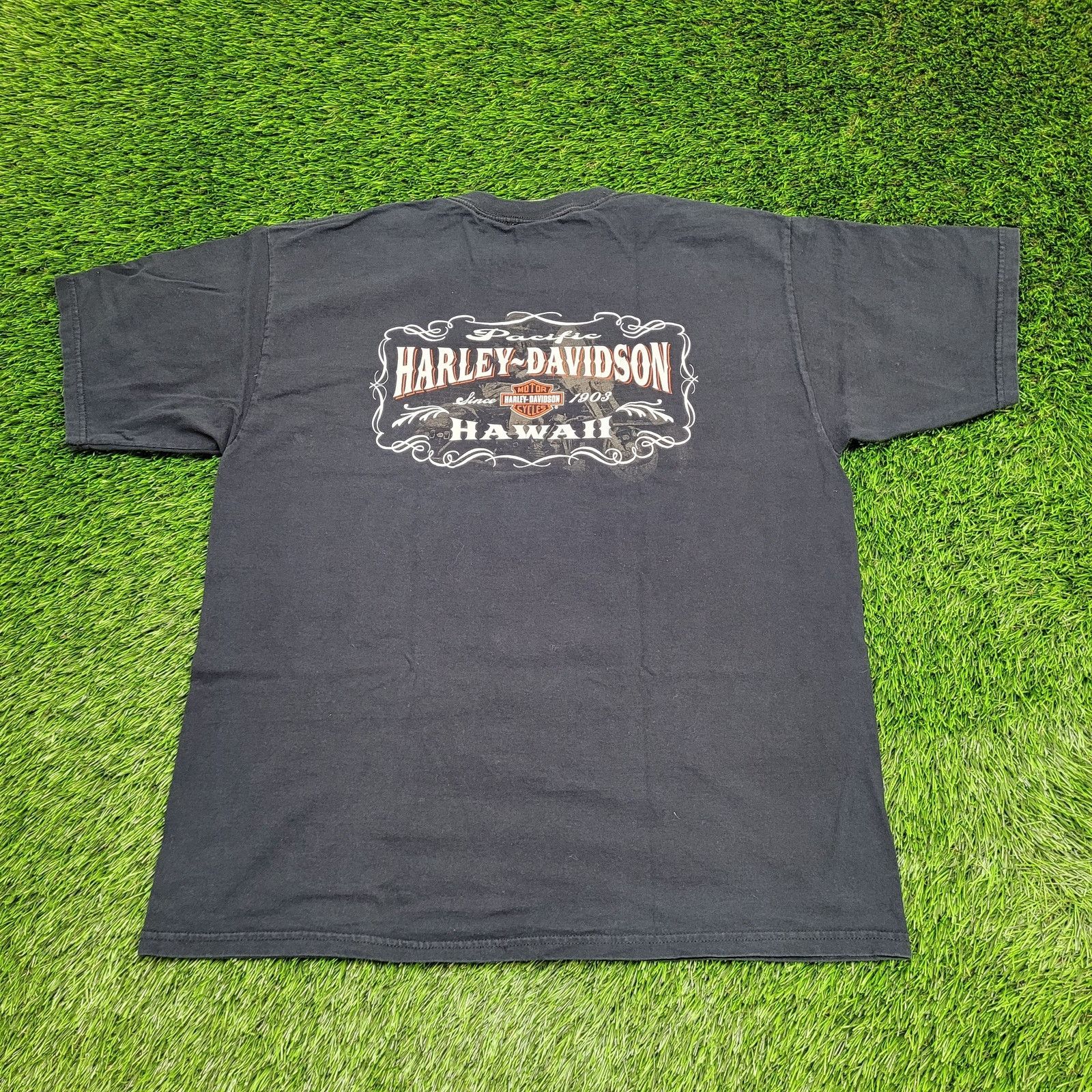 Vintage Vintage Harley Davidson Hawaii Shirt XL 24x29 Black Size US XL / EU 56 / 4 - 1 Thumbnail