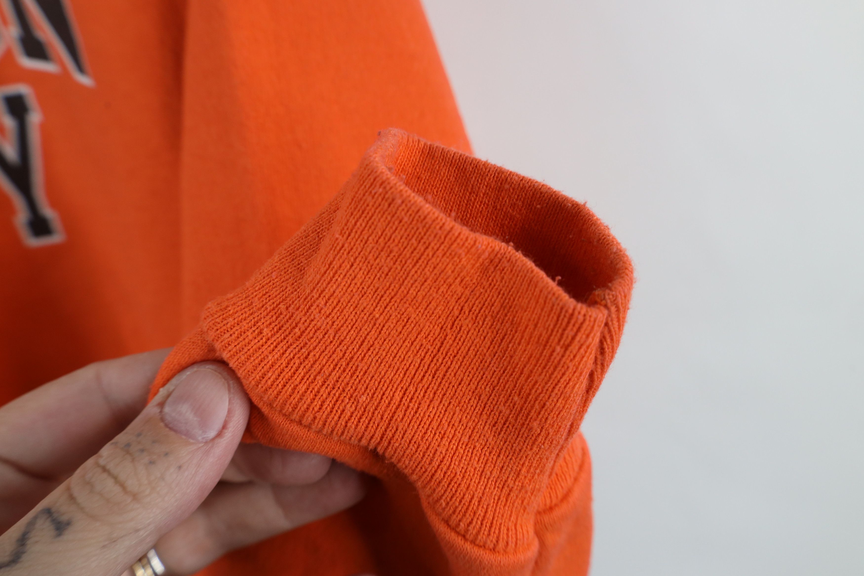 Champion × Vintage Vintage 90s Champion Anderson University Sweatshirt Orange Size US M / EU 48-50 / 2 - 5 Thumbnail
