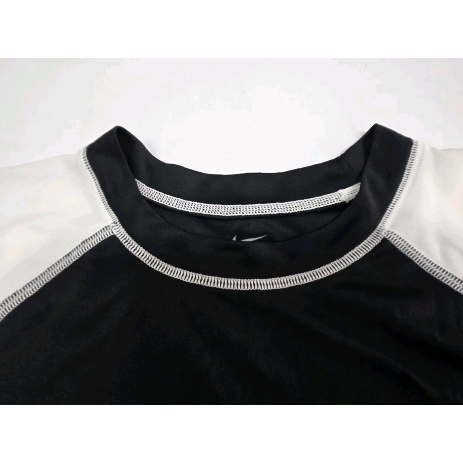 Nike Nike Dri-Fit Mens Short Sleeve Crew Neck T-Shirt Black/White XL Logo Athletic Activewear Shirt Size US XL / EU 56 / 4 - 7 Thumbnail