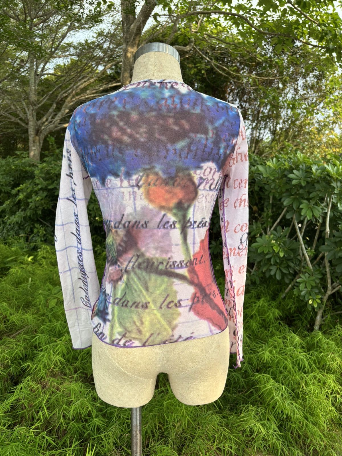 Cop Copine Vintage Colchic mesh t shirt Size M / US 6-8 / IT 42-44 - 7 Thumbnail