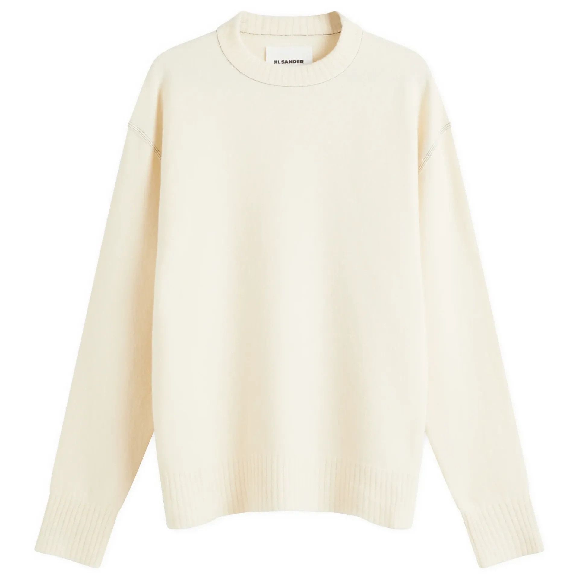 Jil Sander o1loc1c0426 Wool Sweater in Light Beige Size US XL / EU 56 / 4 - 1 Thumbnail