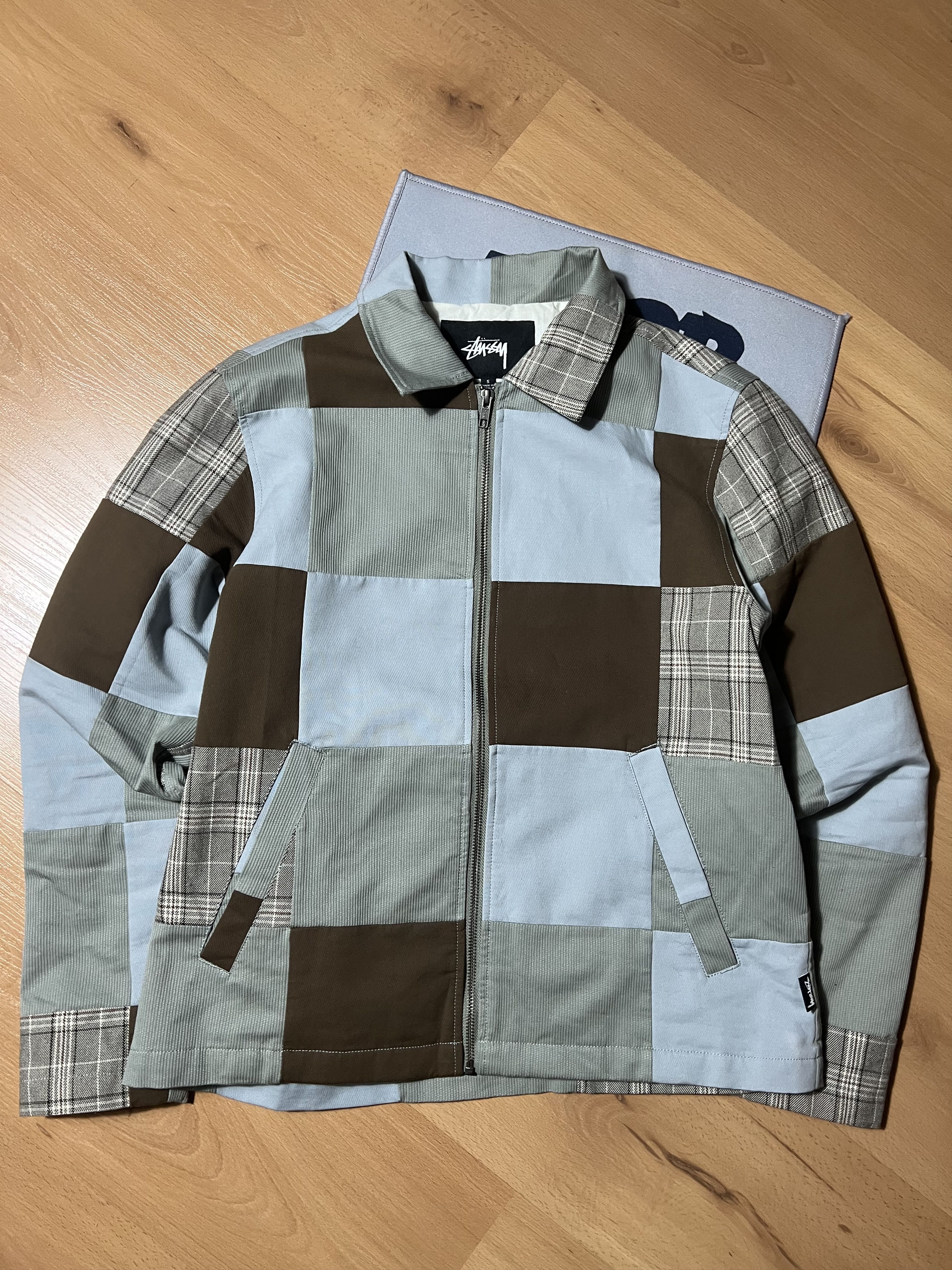 Stussy SS21 STUSSY BOXY LINEN ZIP JACKET | Grailed