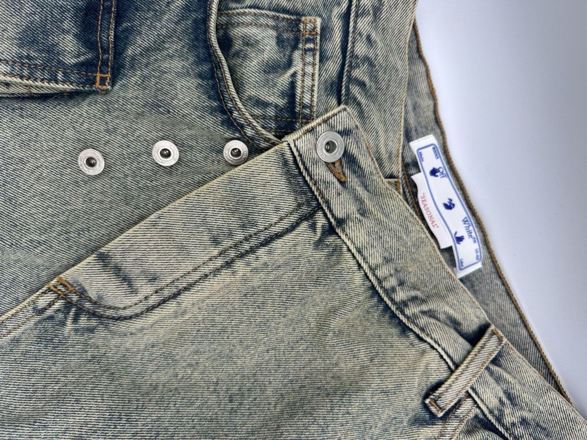 Off-White OFF WHITE denim over SKIRT Size 26" / US 2 / IT 38 - 6 Thumbnail