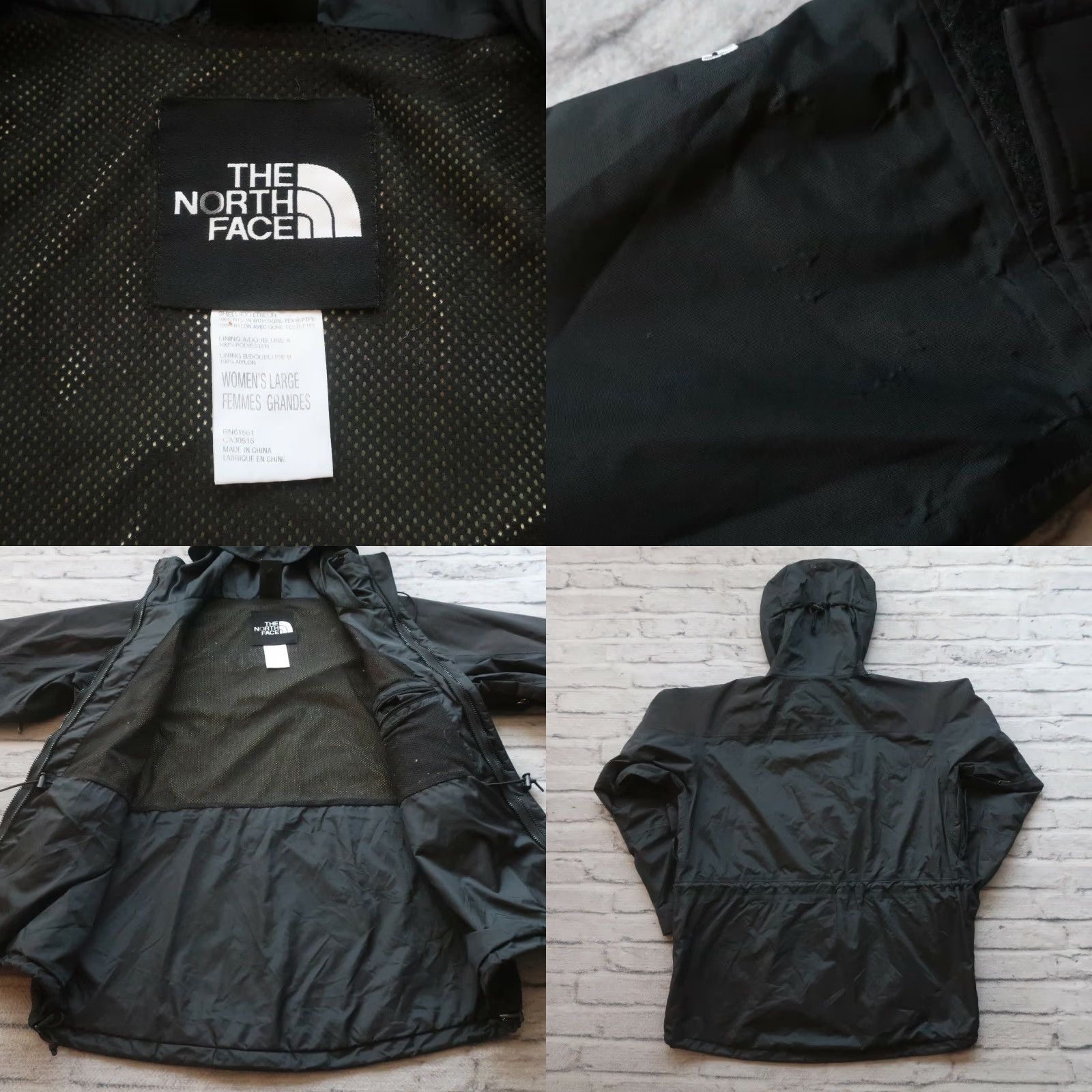 The North Face VINTAGE The North Face Goretex Mountain Light 2 Parka Jacket Womens Large Black / Black Parka Jacket 90s Size L / US 10 / IT 46 - 8 Thumbnail