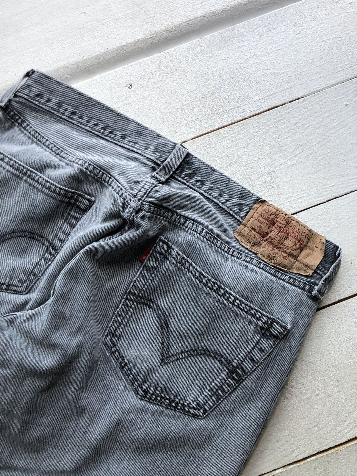 Levi's Avant Garde Distressed Levis 501 Mudwash baggy pants Jeans Size US 36 / EU 52 - 4 Thumbnail