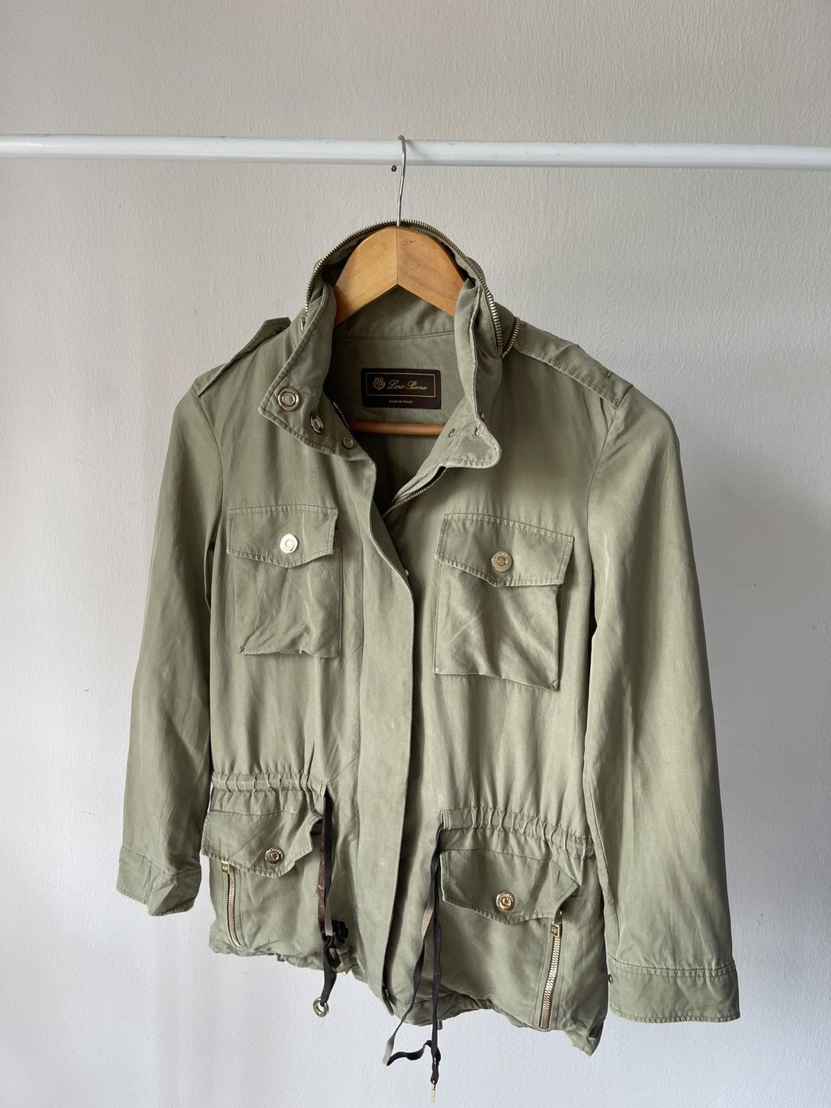 Loro Piana Loro Piana Green Army Jacket Size US S / EU 44-46 / 1 - 1 Thumbnail