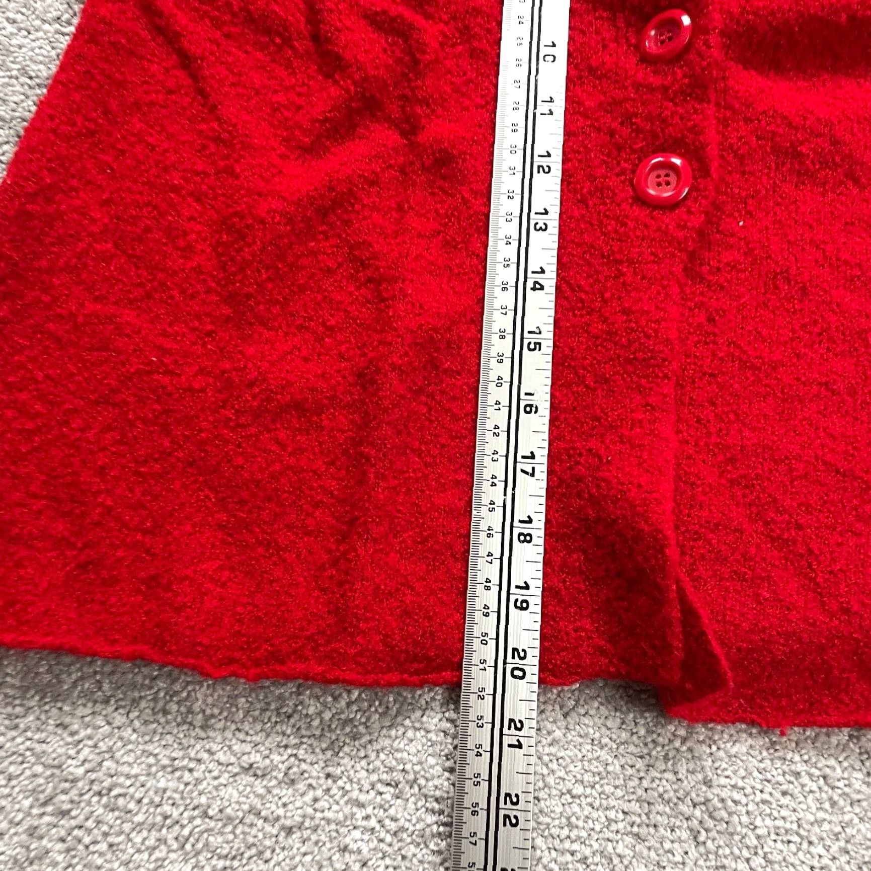 Nine West Nine West Cardigan Women's XL Red Balloon Sleeve Button Knit Sweater Size XL / US 12-14 / IT 48-50 - 7 Thumbnail