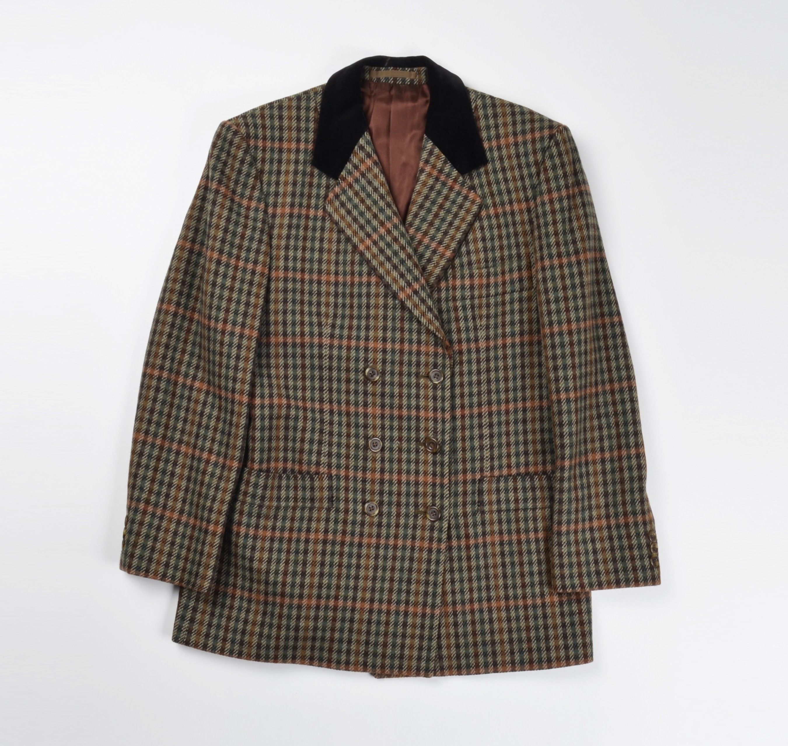 Aquascutum Vintage Aquascutum Tweed Suit Set Skirt Blazer Check Wool Size M / US 6-8 / IT 42-44 - 7 Thumbnail