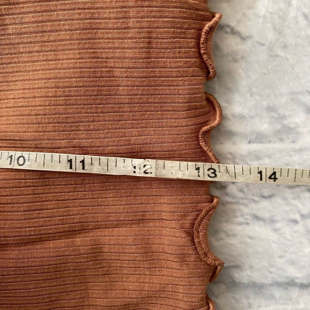 American Eagle Outfitters American Eagle women XS ribbed soft & sexy crop tank top tan Size XS / US 0-2 / IT 36-38 - 9 Thumbnail