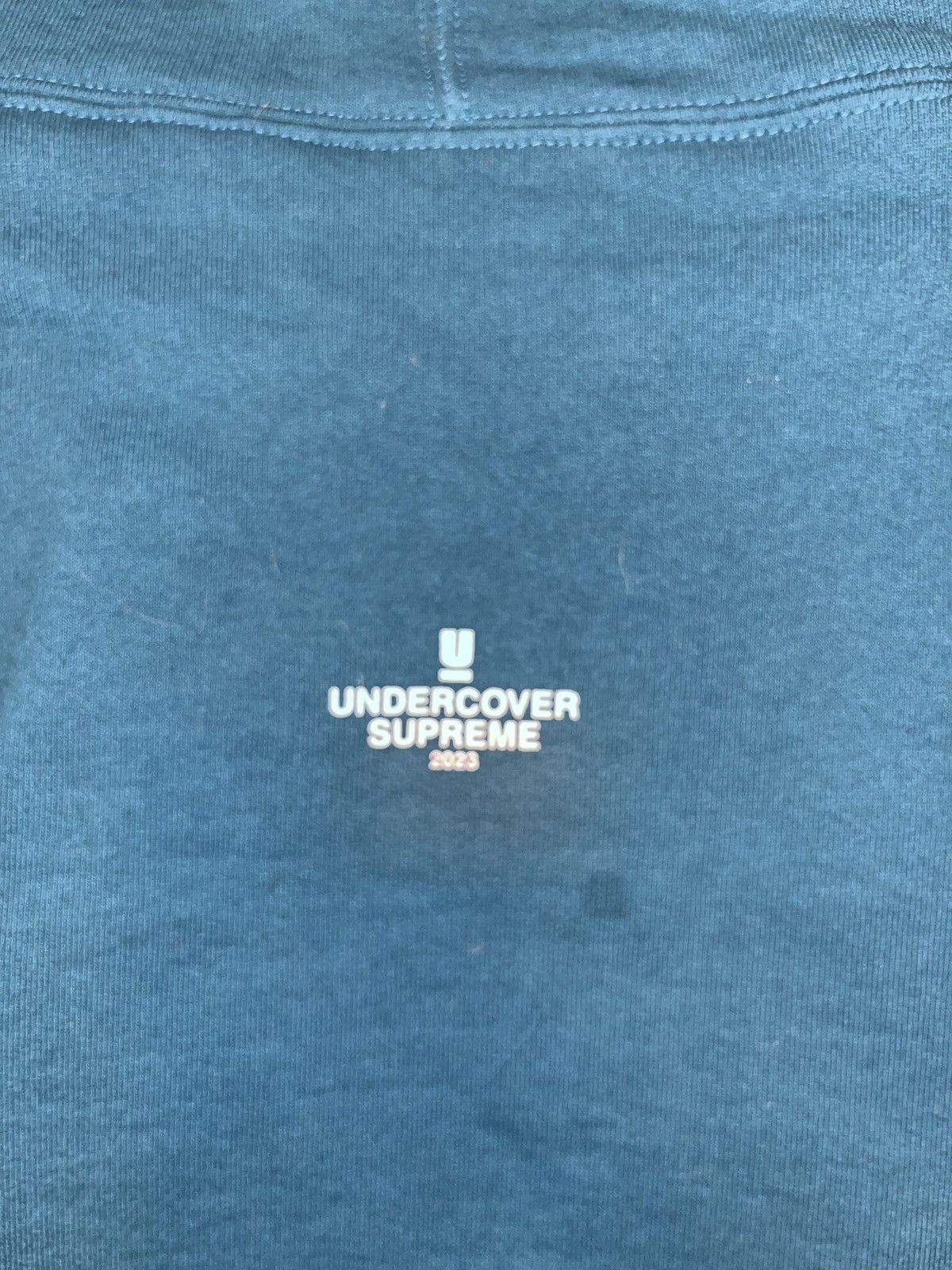 Supreme × Undercover Supreme x Undercover Anti You hoodie in teal blue Size US M / EU 48-50 / 2 - 4 Thumbnail