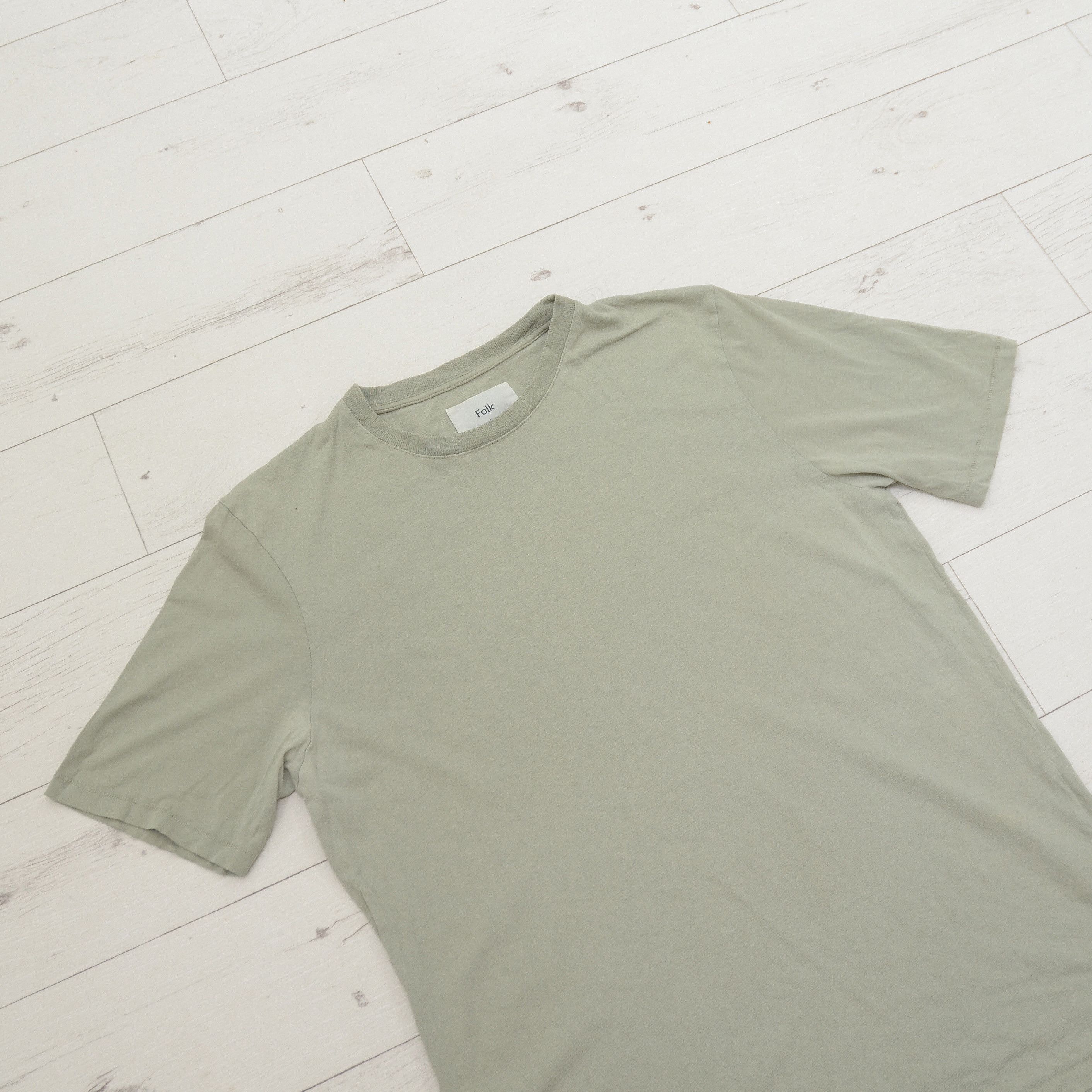 Folk Folk Basic Green Khaki T-Shirt Tee Soild Size US L / EU 52-54 / 3 - 2 Thumbnail