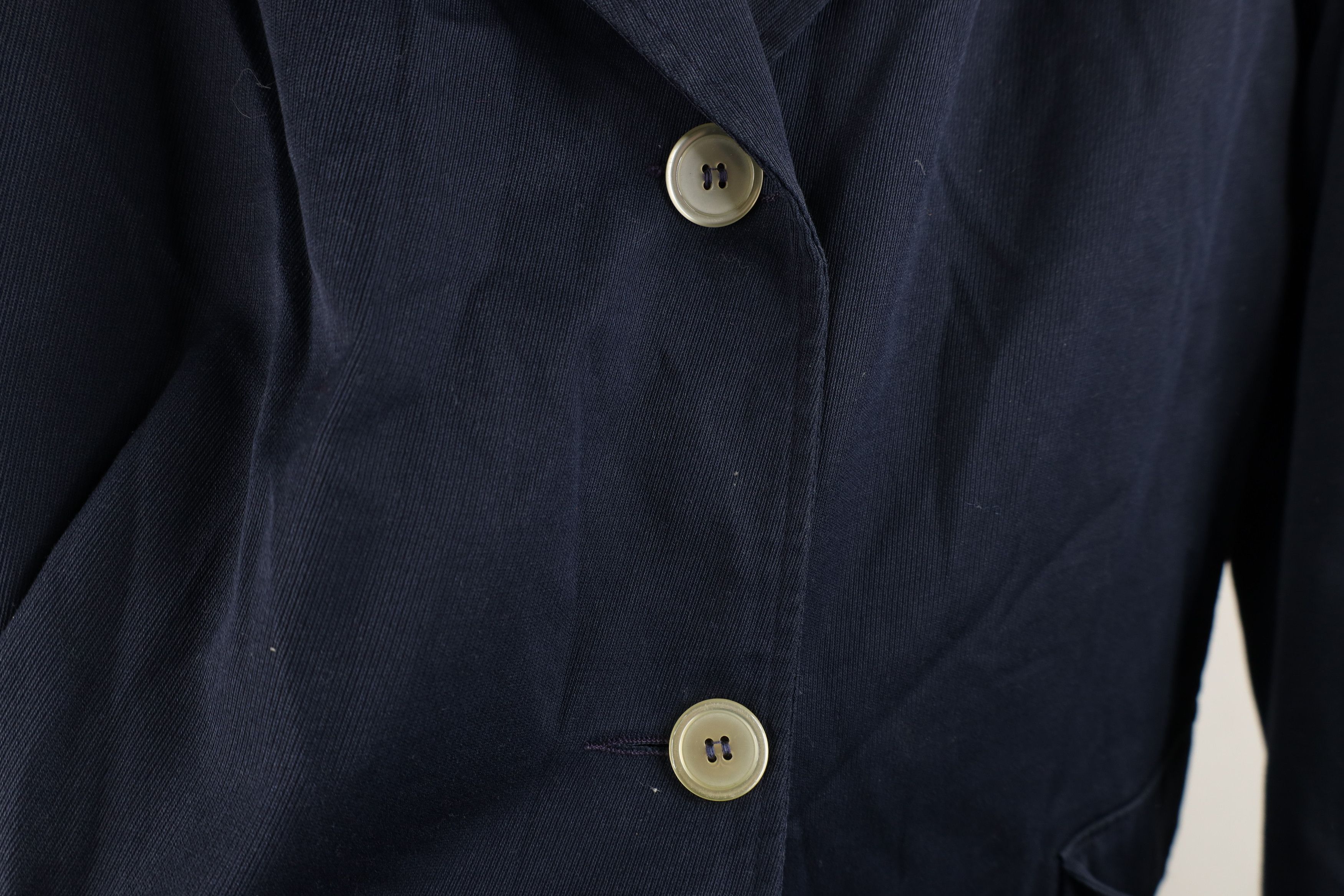 Vintage Vintage 40s 50s Full Button Trench Coat Rain Jacket Blue USA Size L / US 10 / IT 46 - 7 Thumbnail