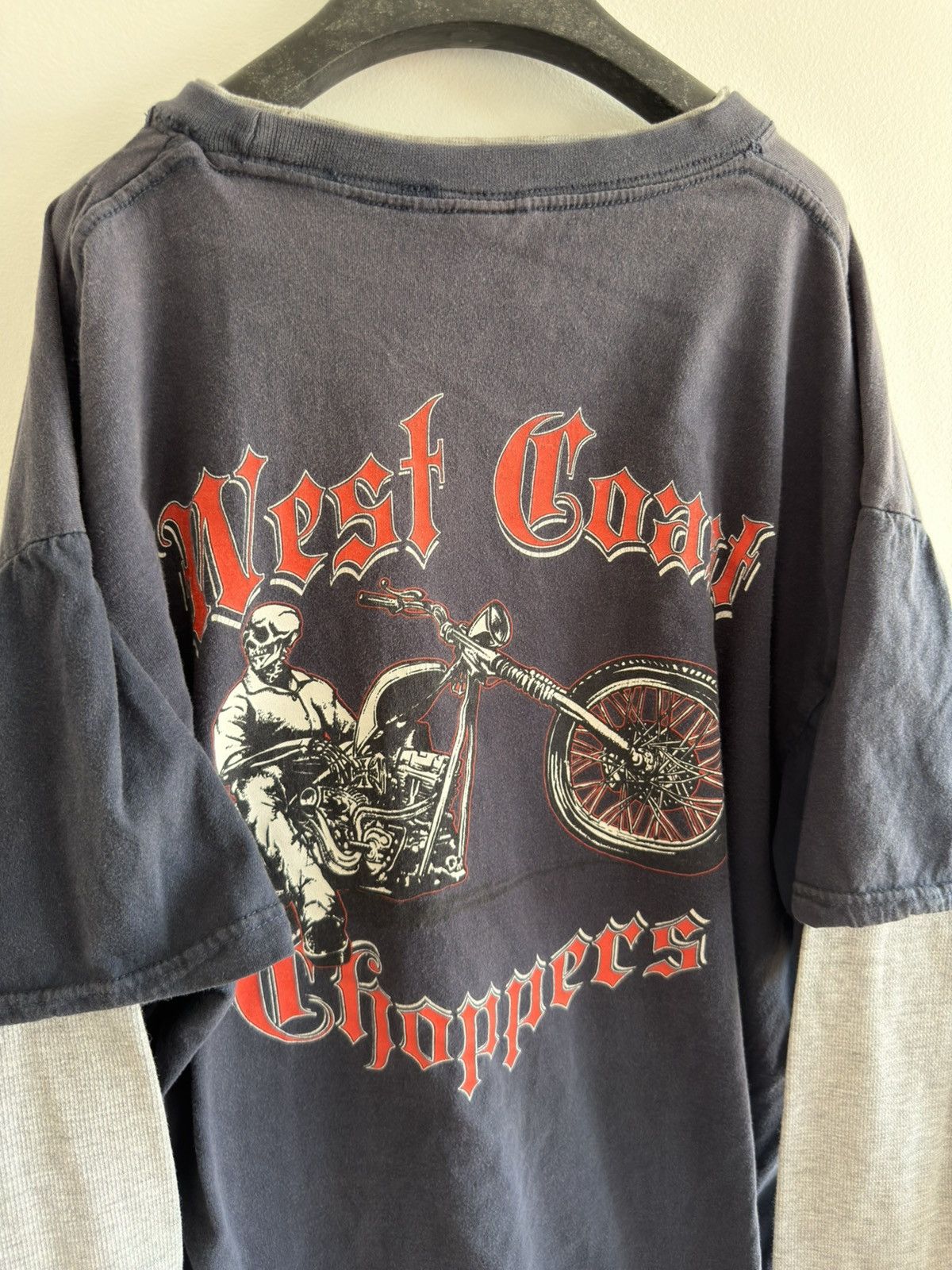 West Coast Choppers *RARE* VINTAGE 00s Y2K WEST COAST CHOPPERS LAYERED THERMAL Size US L / EU 52-54 / 3 - 10 Thumbnail