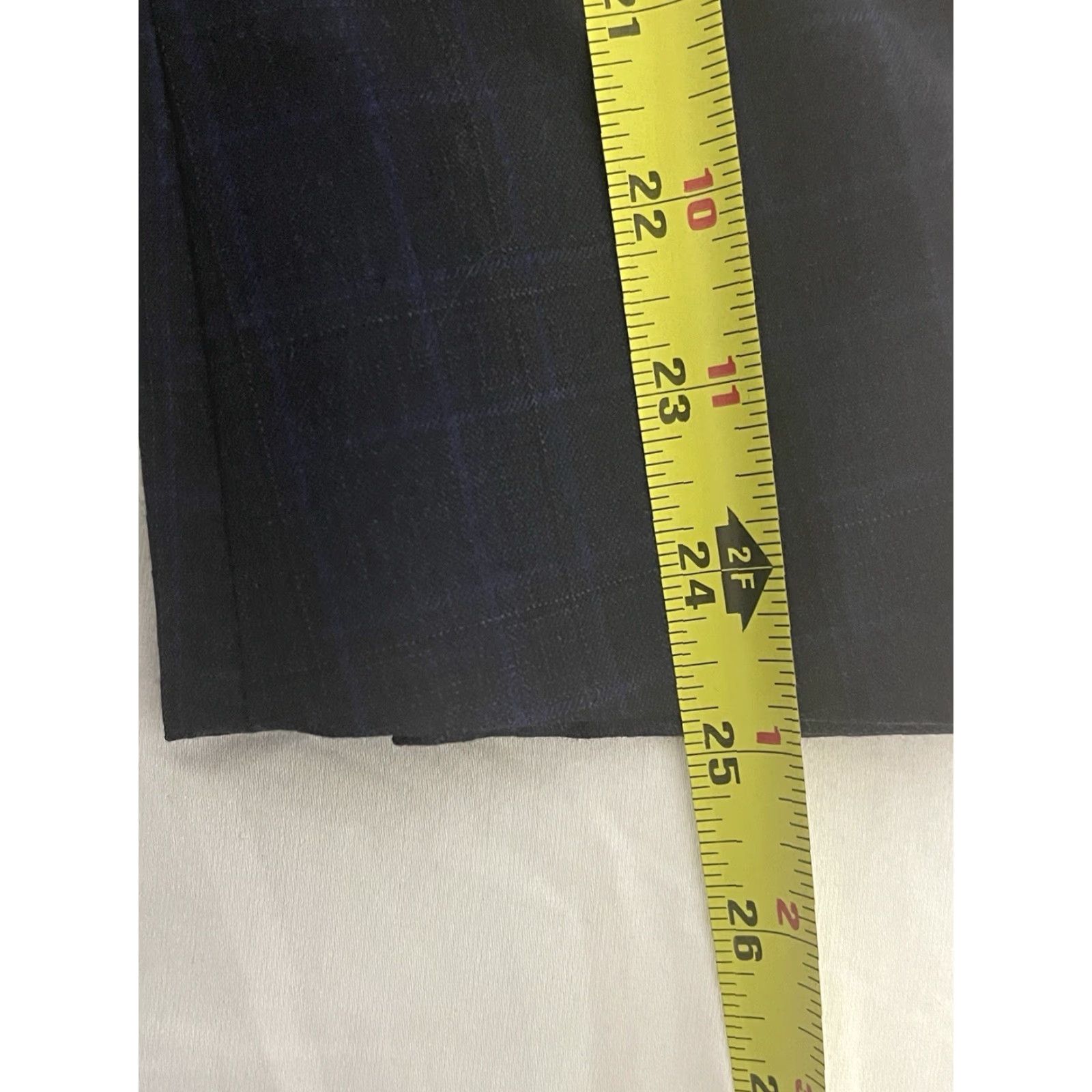 Loro Piana Hickey Freeman Astor Blazer Wool Navy Blue Plaid 40R Mens Jacket Sport Coat Size 40R - 4 Thumbnail