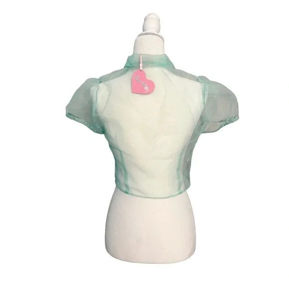 Dolls Kill Two Sugar Thrillz Tops Sheer Blouse Puff Sweater Dollskill Size S / US 4 / IT 40 - 5 Thumbnail