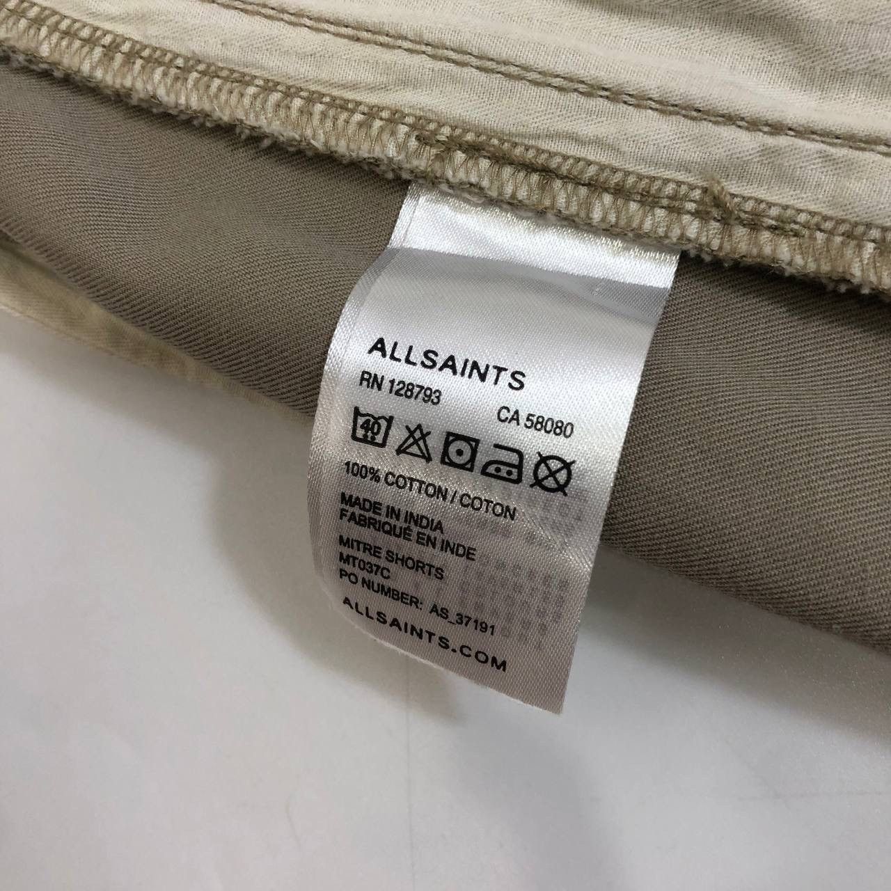 Allsaints × Japanese Brand Allsaints Khaki Shorts Size US 31 - 9 Thumbnail