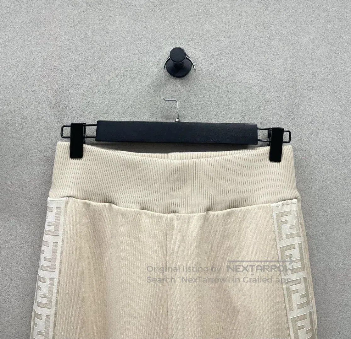 Fendi fendi beige side stripe athletic pants. Size US 40 / EU 56 - 4 Thumbnail