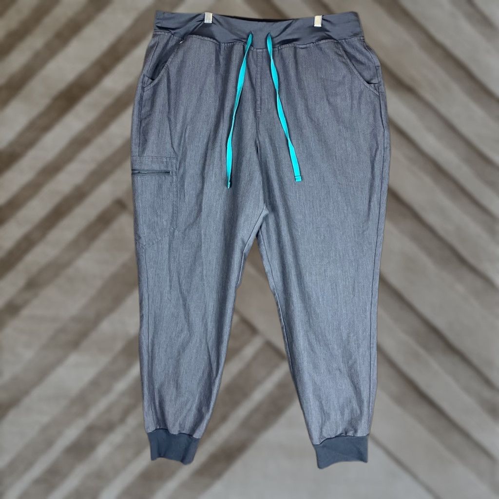 Vintage Figs Womens Pants Gray Zamora Jogger Technical Collection Stretch 2XL Size 40" / US 18 - 1 Thumbnail