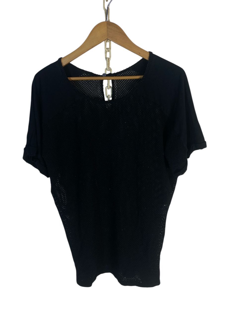 Designer Paci s.r.l Italy designer net blouse shirt Size L / US 10 / IT 46 - 1 Thumbnail