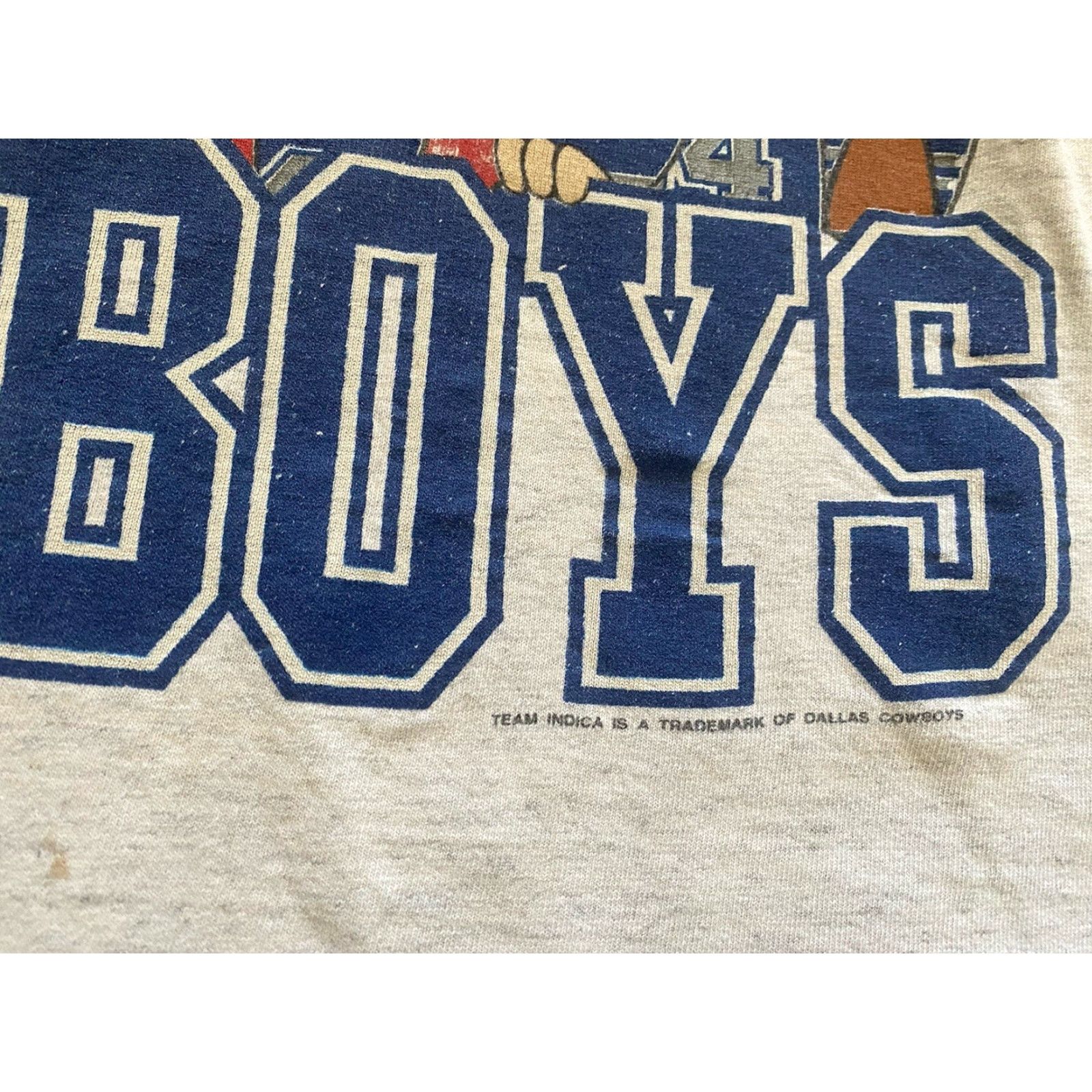 Changes VINTAGE 1993 Changes T Shirt Dallas Cowboys Looney Tunes Men L Single Stitch Gray Short Sleeve Bugs Bunny Sylvester Taz 90s Cartoon Sports NFL Size US L / EU 52-54 / 3 - 5 Thumbnail