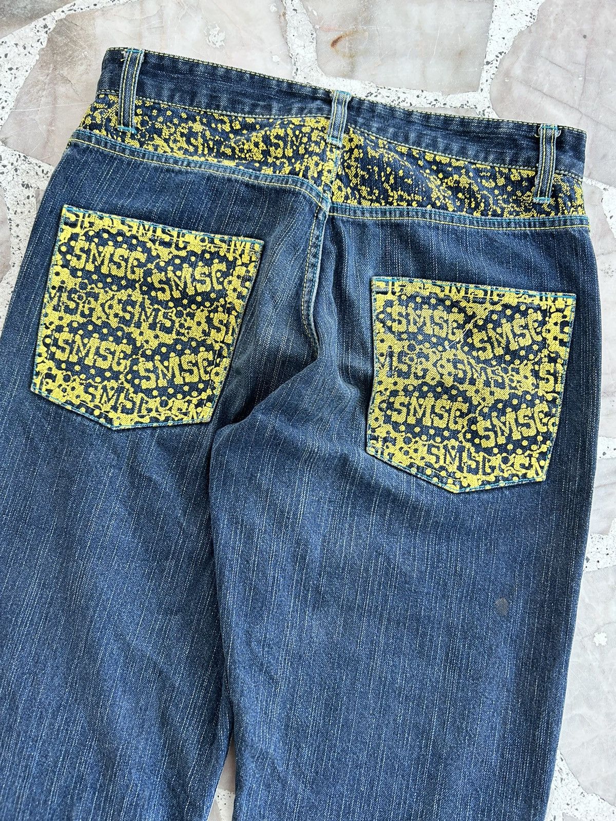Japanese Brand Smashing Denime Golden Camo Layered Size US 30 / EU 46 - 10 Thumbnail