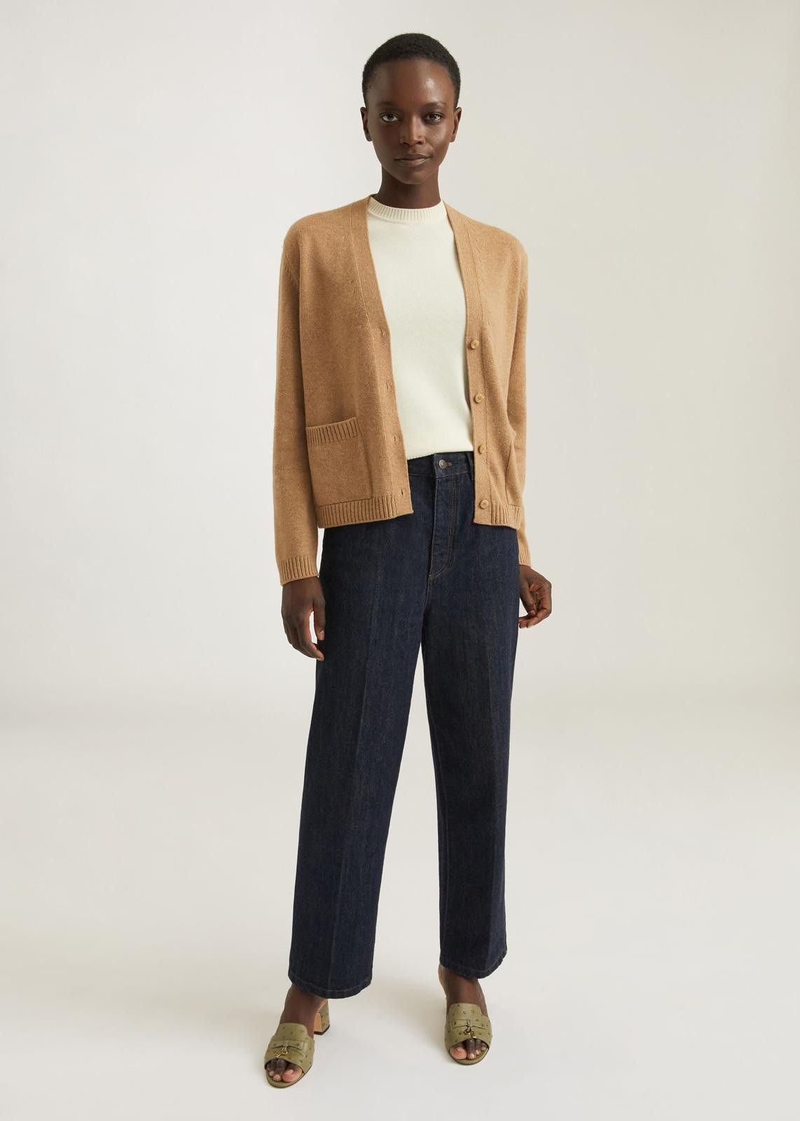 Loro Piana o1srvl11e0125 Grassmoor Cashmere Cardigan in Camel Size S / US 4 / IT 40 - 4 Thumbnail