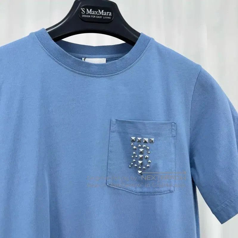 Burberry Burberry Logo Short Sleeve T-Shirt in Sky Blue. Size L / US 10 / IT 46 - 3 Thumbnail