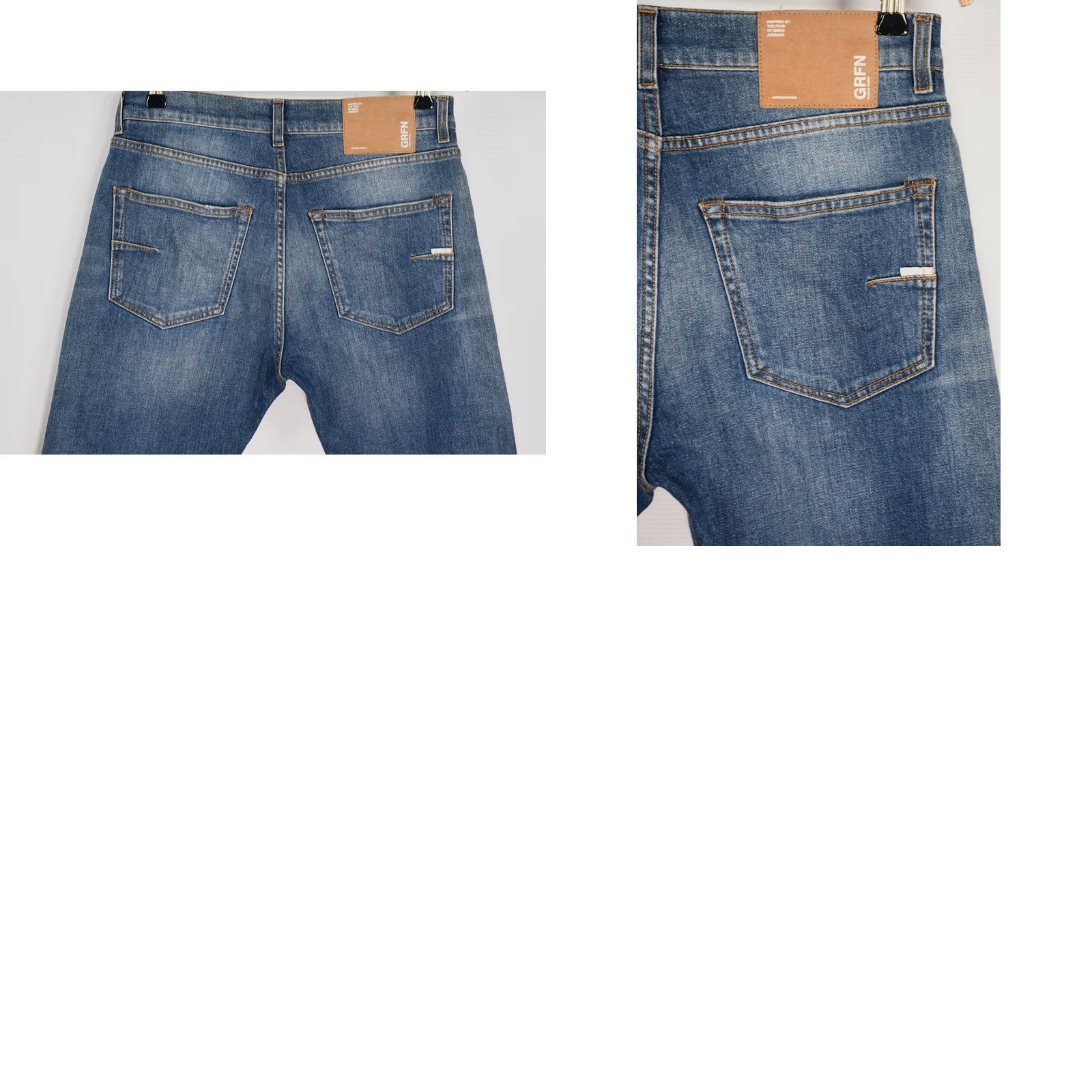 Vintage Mauro Grifoni GRFN PIER Regular Cropped Fit Jeans Men W32 Blue 98%Cotton 2%Elastane Denim Vintage No XS-XXL (adjusted for rules) Size US 32 / EU 48 - 8 Thumbnail