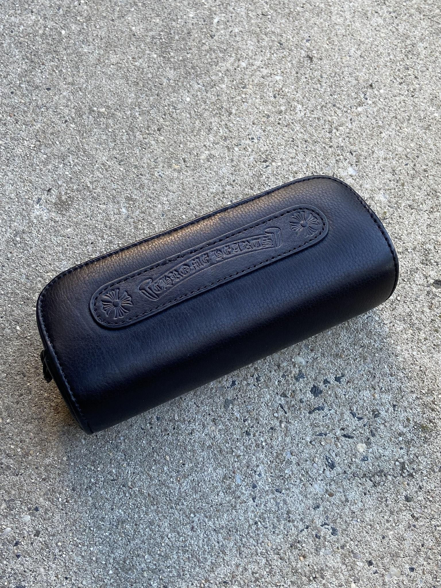 image of Chrome Hearts Glasses Case in Black, Men's