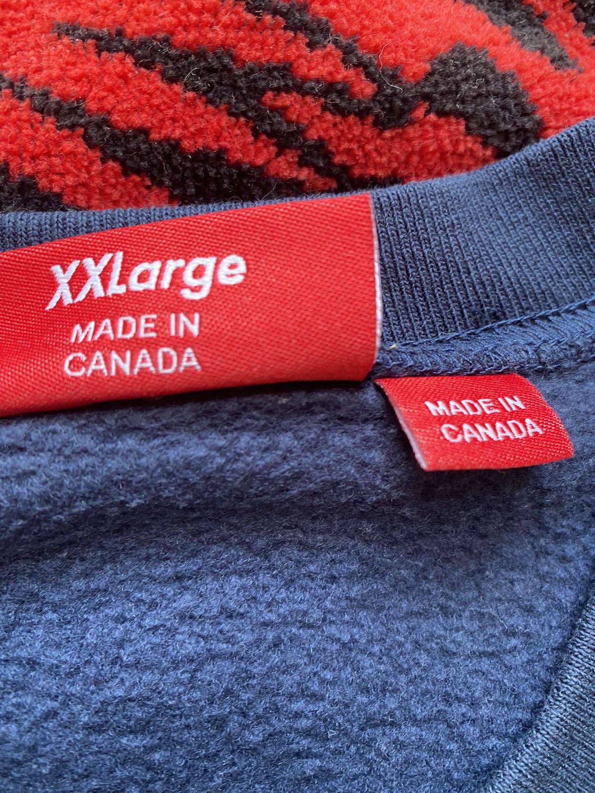 Supreme Supreme Plaid Arc Crewneck Navy XXL Size US XXL / EU 58 / 5 - 4 Thumbnail