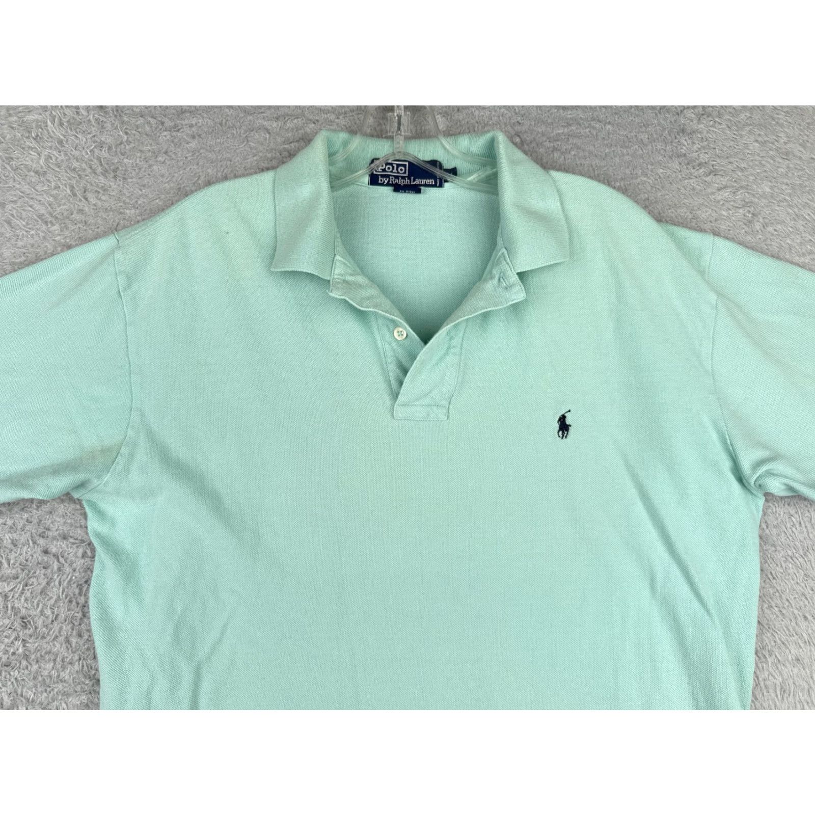 Ralph Lauren Ralph Lauren Polo Shirt Men Medium Blue 100% Cotton Short Sleeve Polo Shirt, Blue, 100% Cotton, Slim, Regular, Men, Polo, Polo Ralph Lauren Size US M / EU 48-50 / 2 - 4 Thumbnail