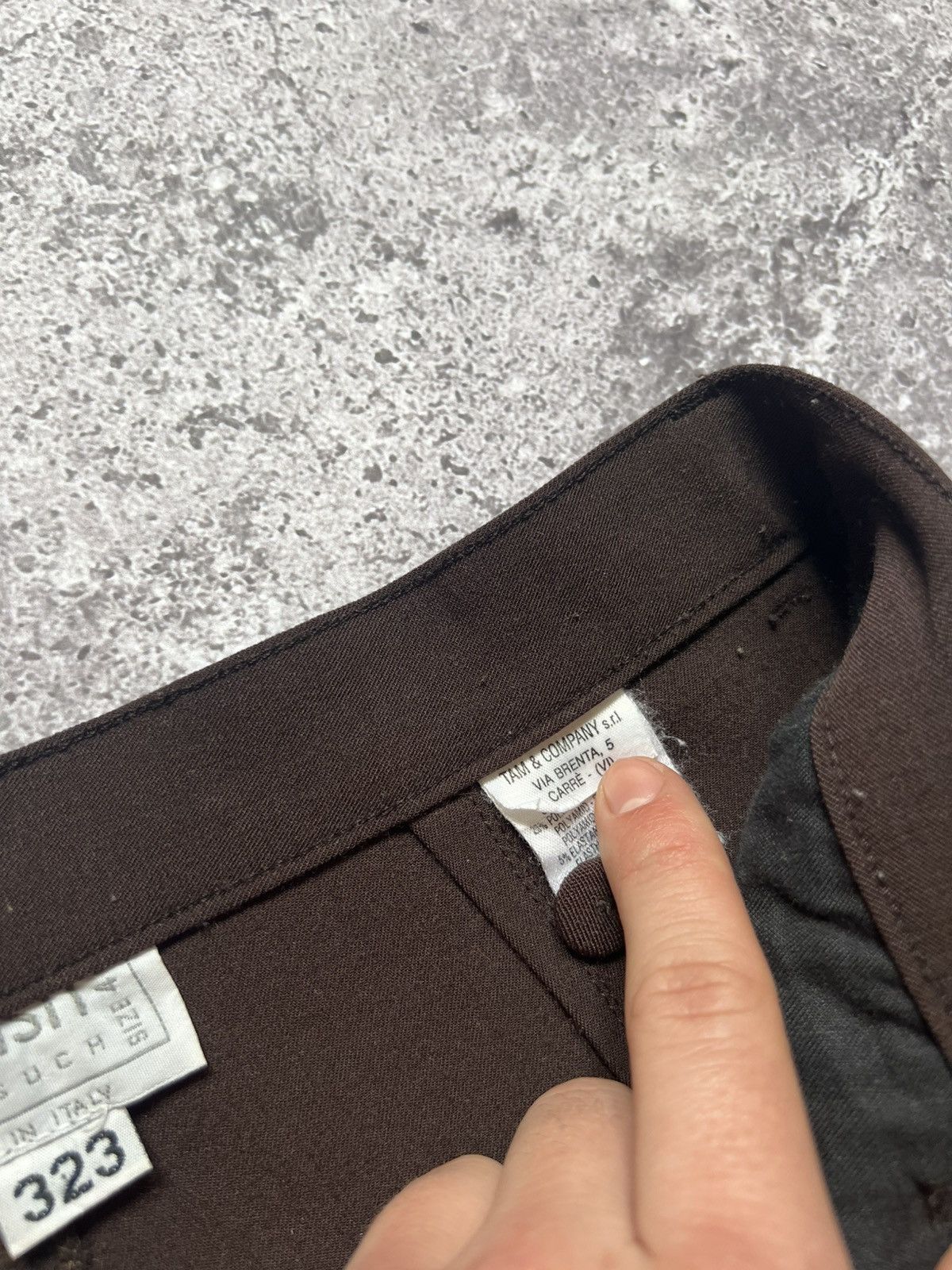 Transit × Transit Uomo Transit Par Such Wool Trousers Pants Brown Size 27" / US 4 / IT 40 - 14 Thumbnail
