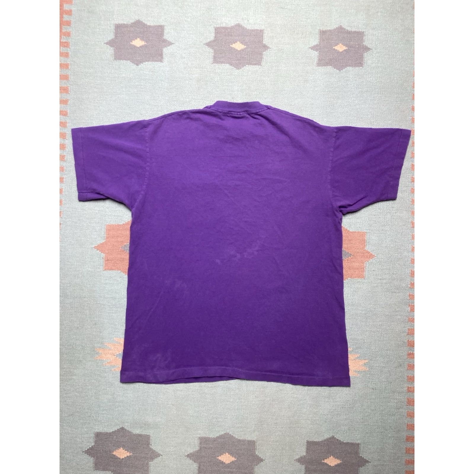Vintage VINTAGE 90s Pocket T Shirt Faded Purple Plum Single Stitch Cotton Adult XL Men Size US XL / EU 56 / 4 - 7 Thumbnail