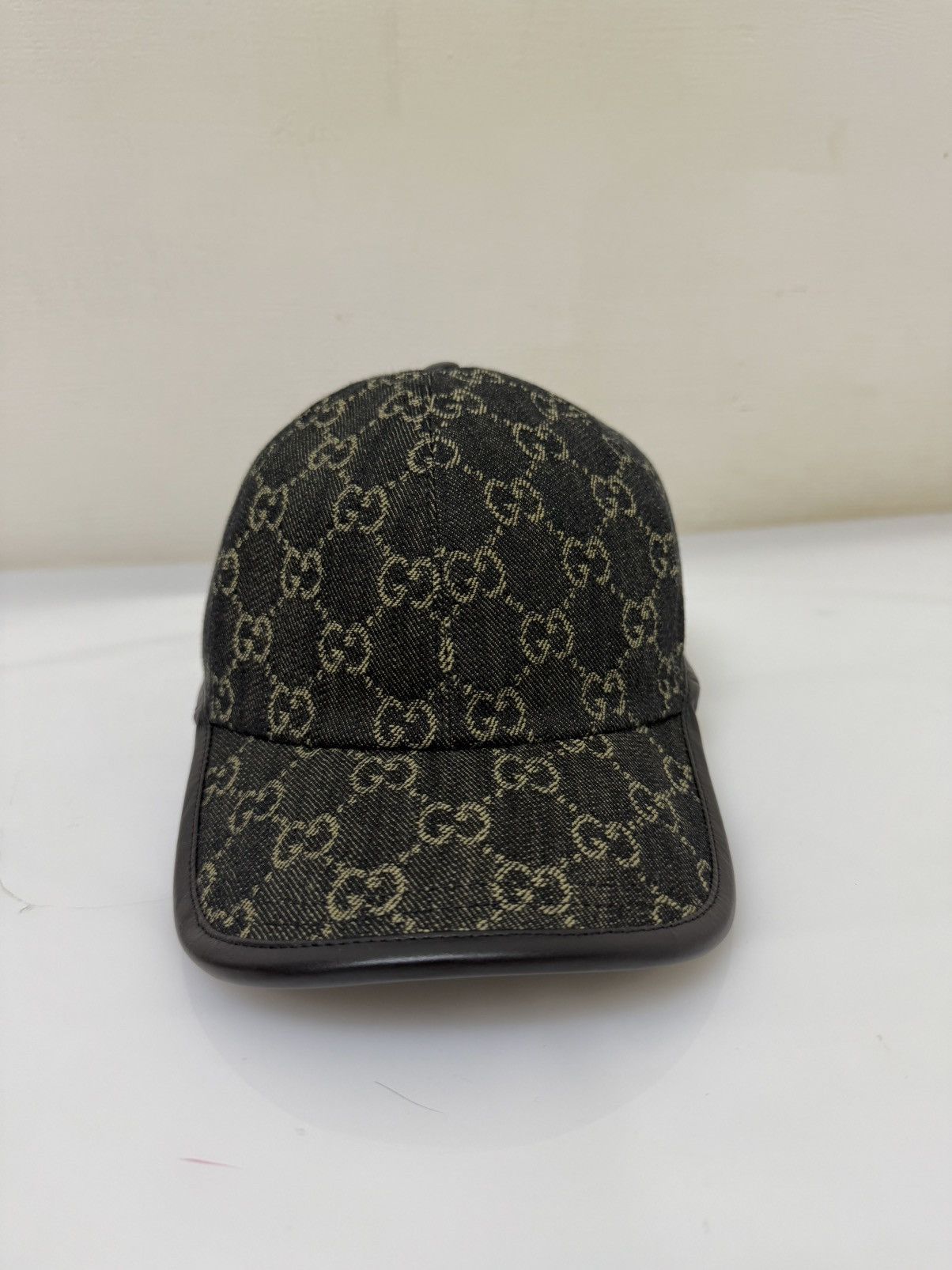 Gucci Gucci Logo Denim Baseball Cap Black Size ONE SIZE - 1 Thumbnail
