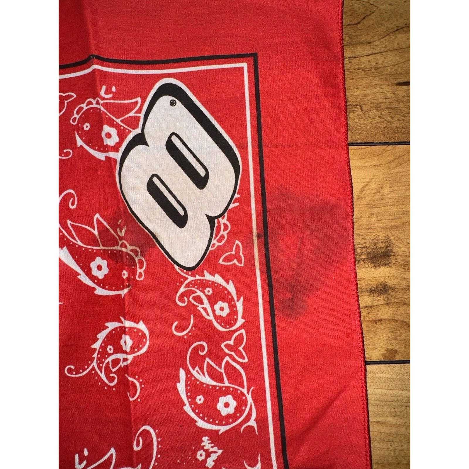 NASCAR × Vintage Vintage Dale Earnhardt #8 Pocket Square Red NASCAR Size ONE SIZE - 2 Thumbnail