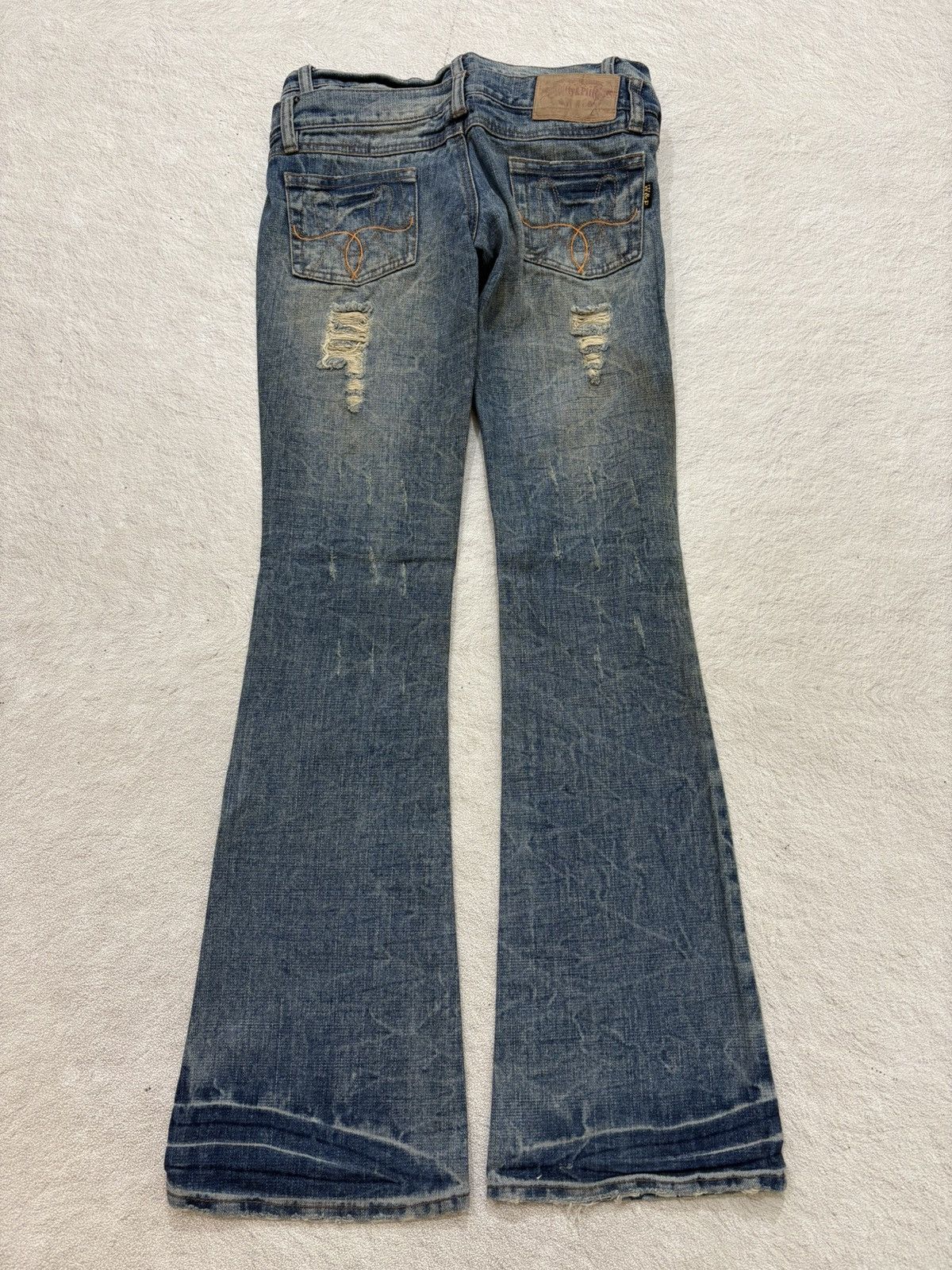 Hysteric Glamour 2000s vintage japan double waist denim y2k style Size 29" - 4 Thumbnail