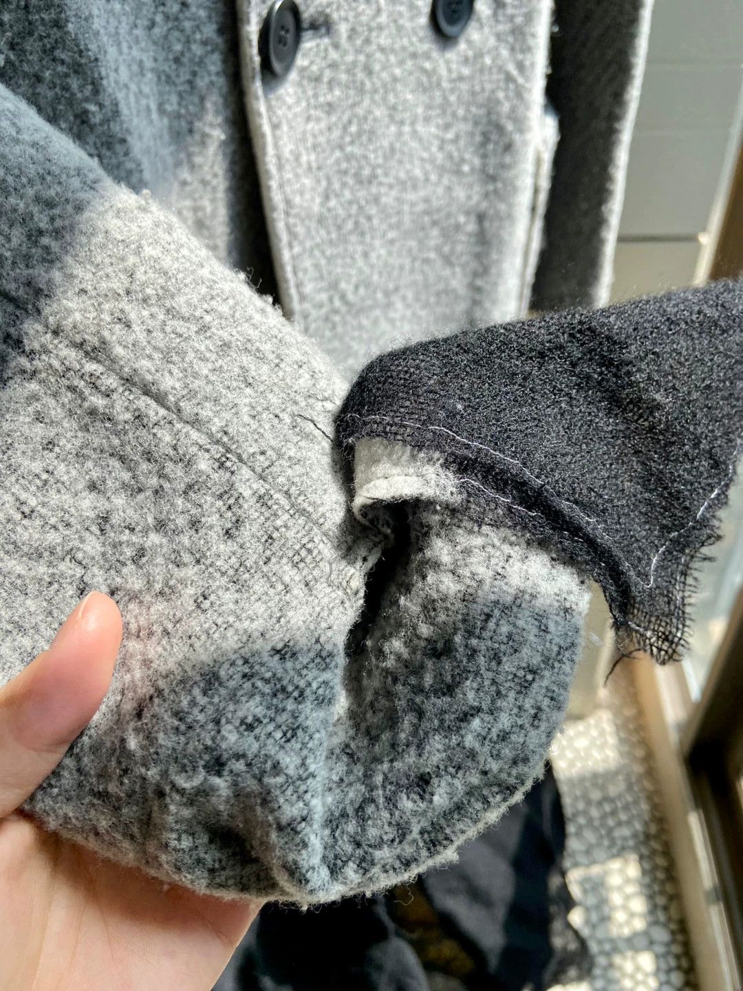 Yohji Yamamoto Yohji Yamamoto Decon Wool Like New Size 1 Grad Distressed Size US S / EU 44-46 / 1 - 7 Thumbnail
