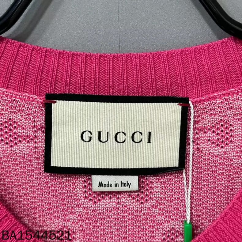 Gucci Gucci Pink full-print gold button cardigan sweater 2501-Nex Size US L / EU 52-54 / 3 - 7 Thumbnail