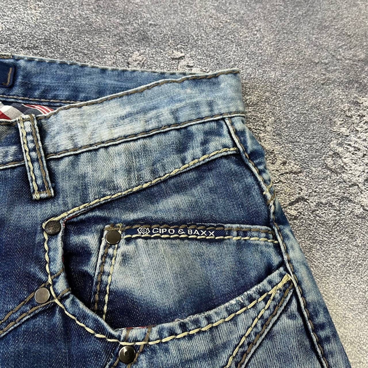 Vintage CIPO BAXX Vintage Mens Rapper Distressed Light Blue Y2K Size US 34 / EU 50 - 15 Thumbnail
