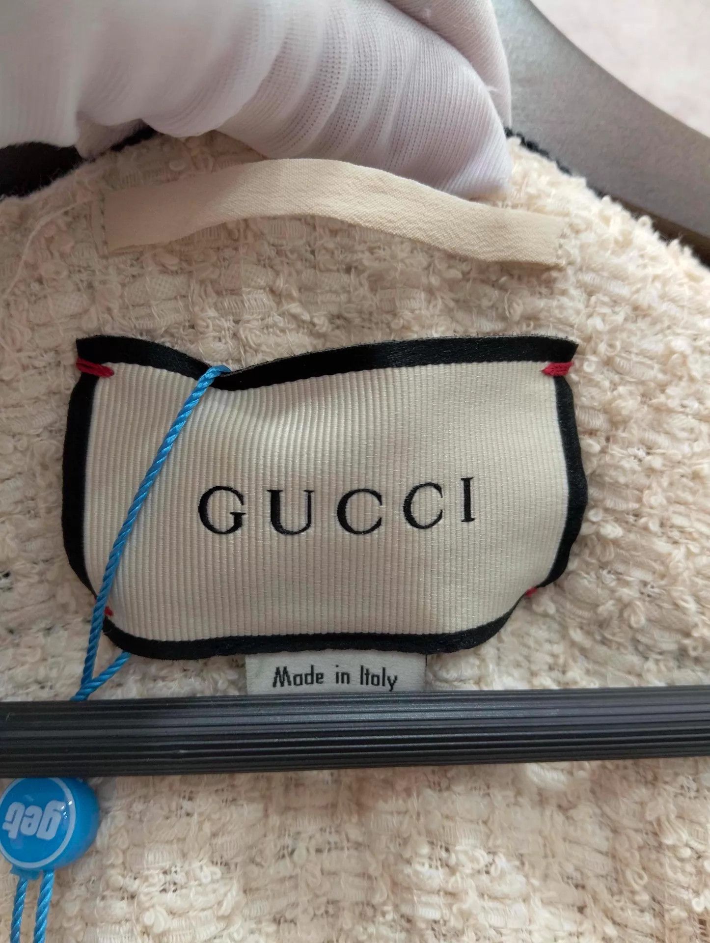Gucci GUCCI Color-Blocked Webbing Trim OS Tweed Jacket 40 Size S / US 4 / IT 40 - 4 Thumbnail