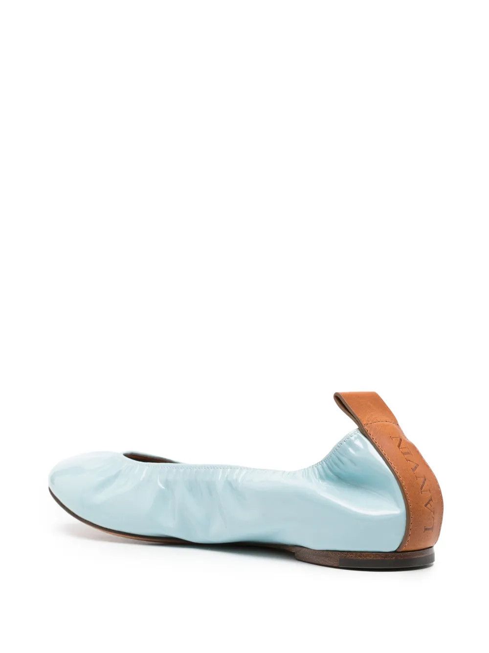 Lanvin o1y0326 Ballet Flats in Sky Blue Size US 7 / IT 37 - 3 Thumbnail