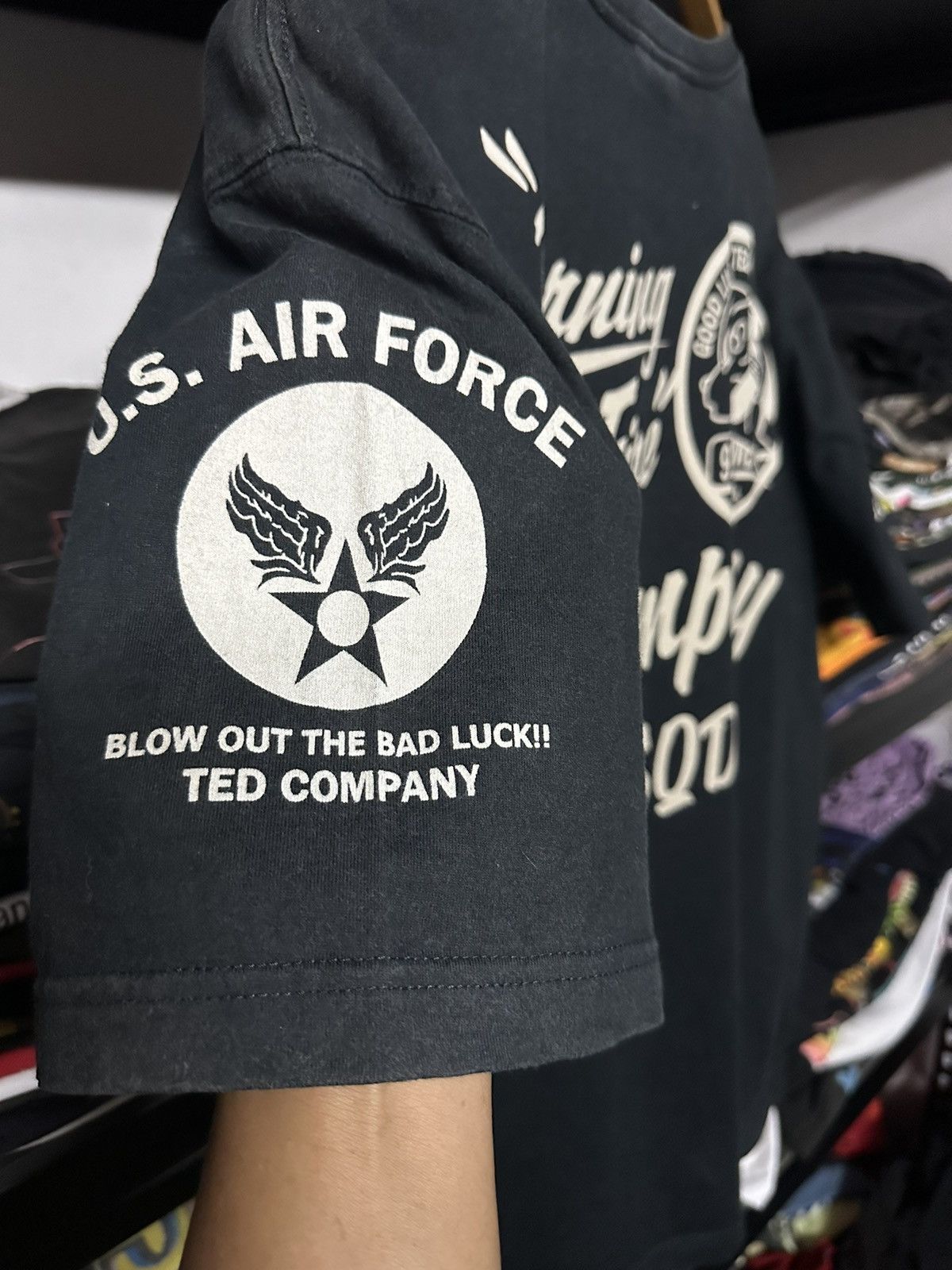 Tedman × Vintage Ted Company Us Air Force Tedman Devil Faded Tee Size US L / EU 52-54 / 3 - 4 Thumbnail