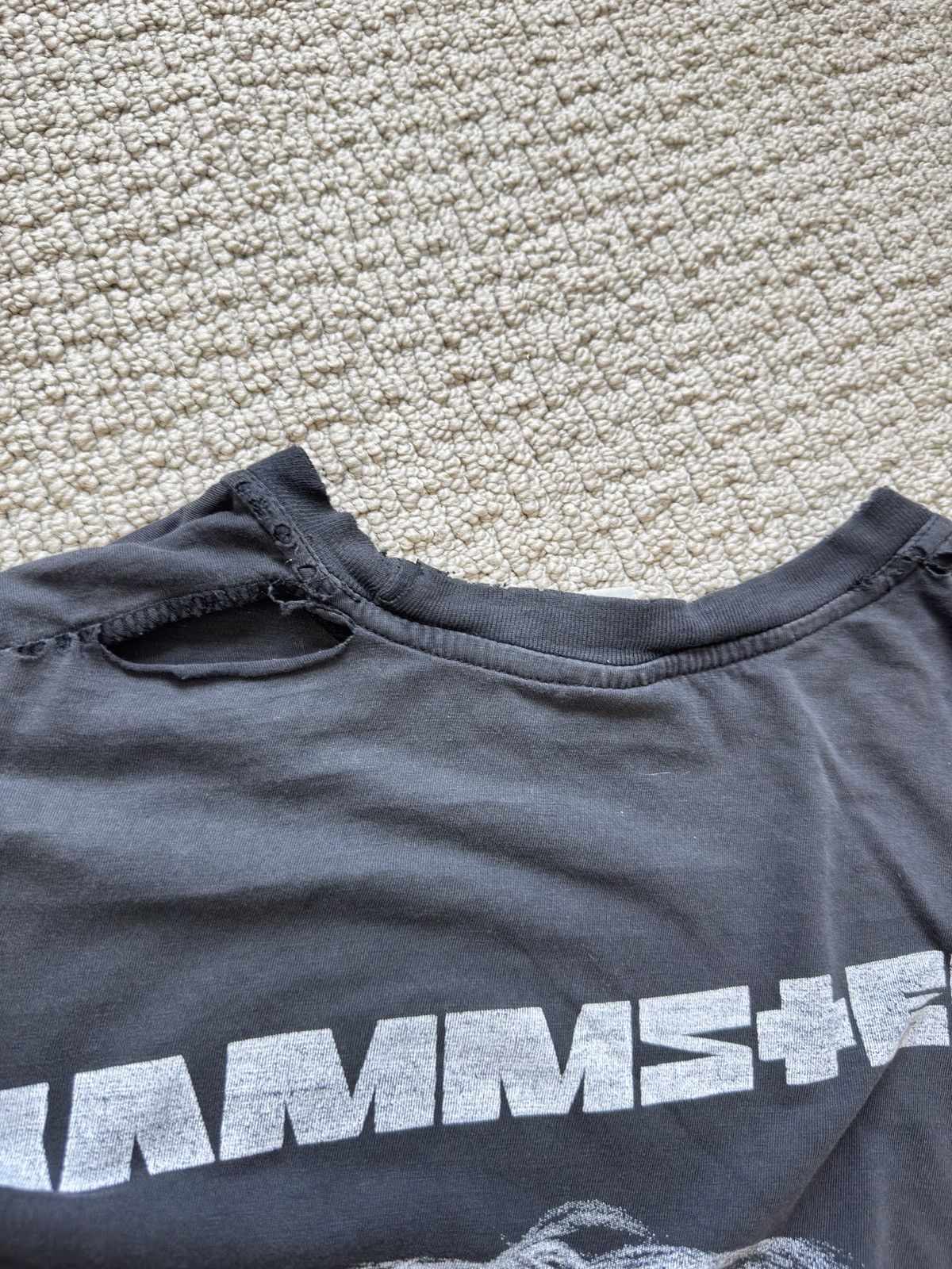 Vintage Vintage Rammstein T-shirt Size US XL / EU 56 / 4 - 3 Thumbnail