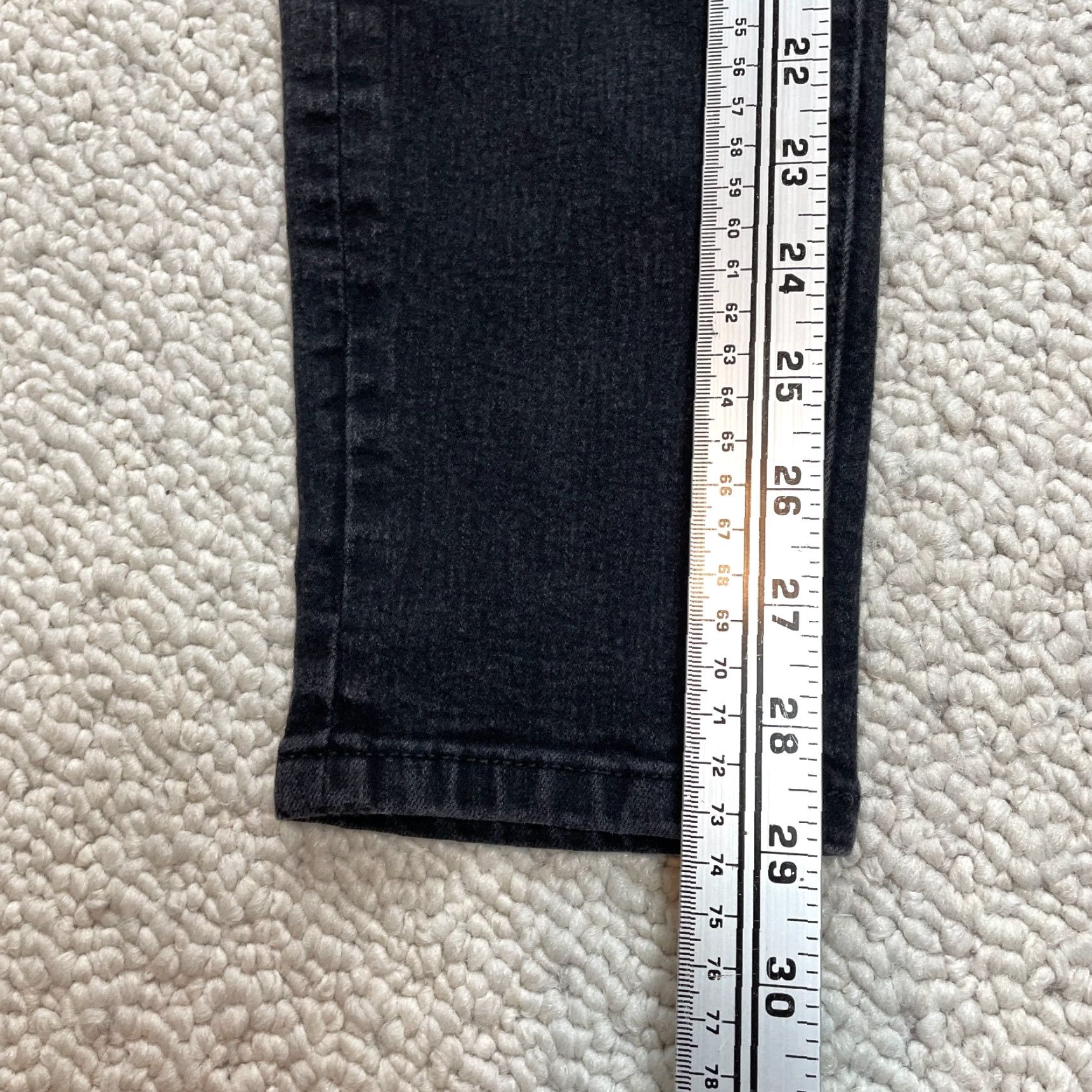 Tommy Hilfiger Tommy Hilfiger Jeans Womens 4 Black Denim Dark Wash Straight 29x29 5-Pocket Design Womens Size 27" / US 4 / IT 40 - 3 Thumbnail