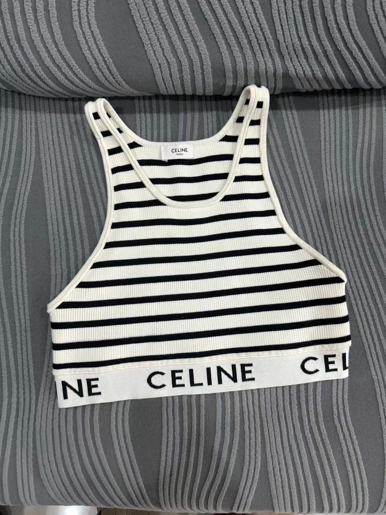 Celine Celine New Women's Tank Top Size L / US 10 / IT 46 - 1 Thumbnail
