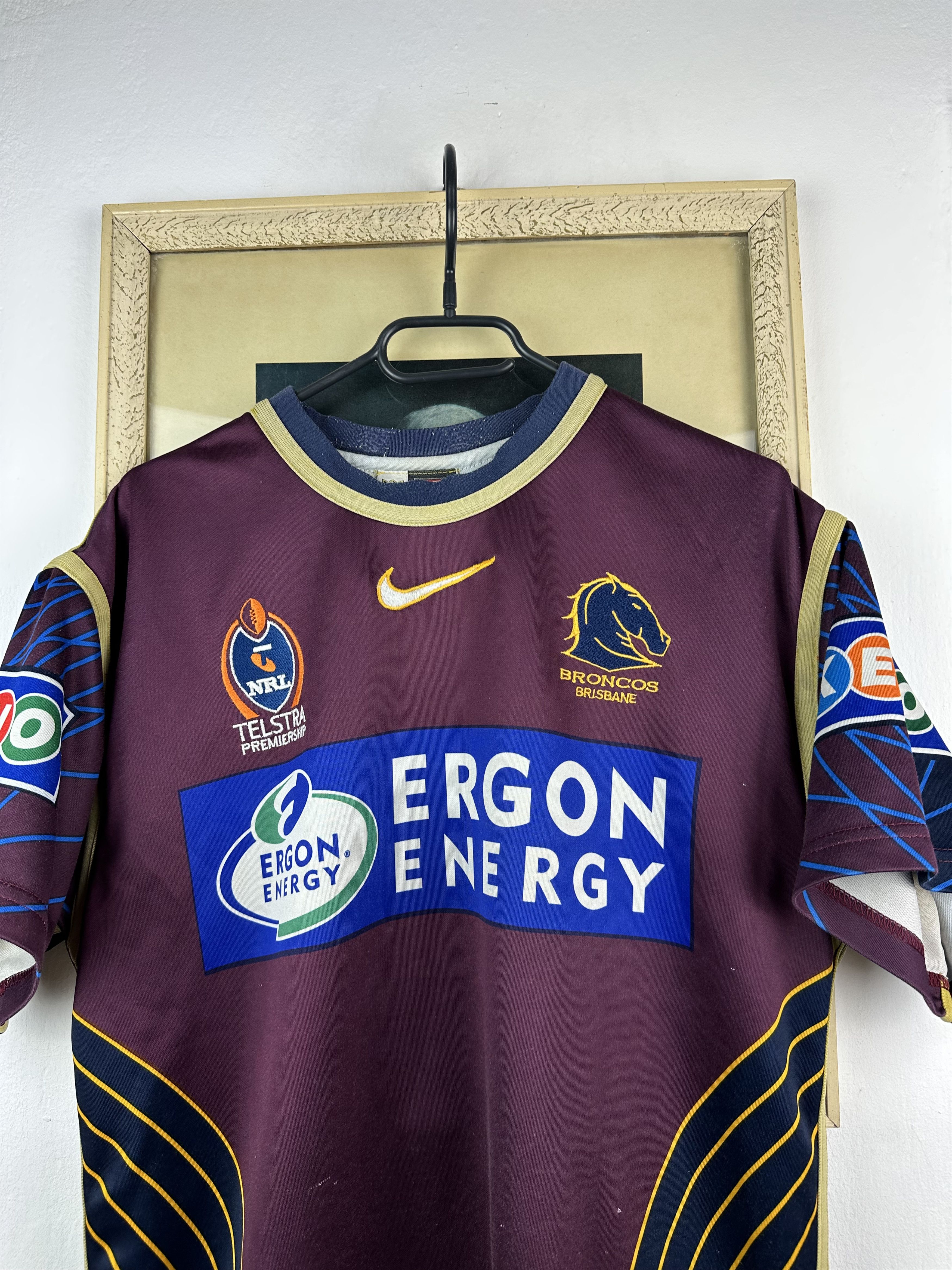 Vintage Brisbane Broncos Power's 1990 - 1991 Jersey (Size