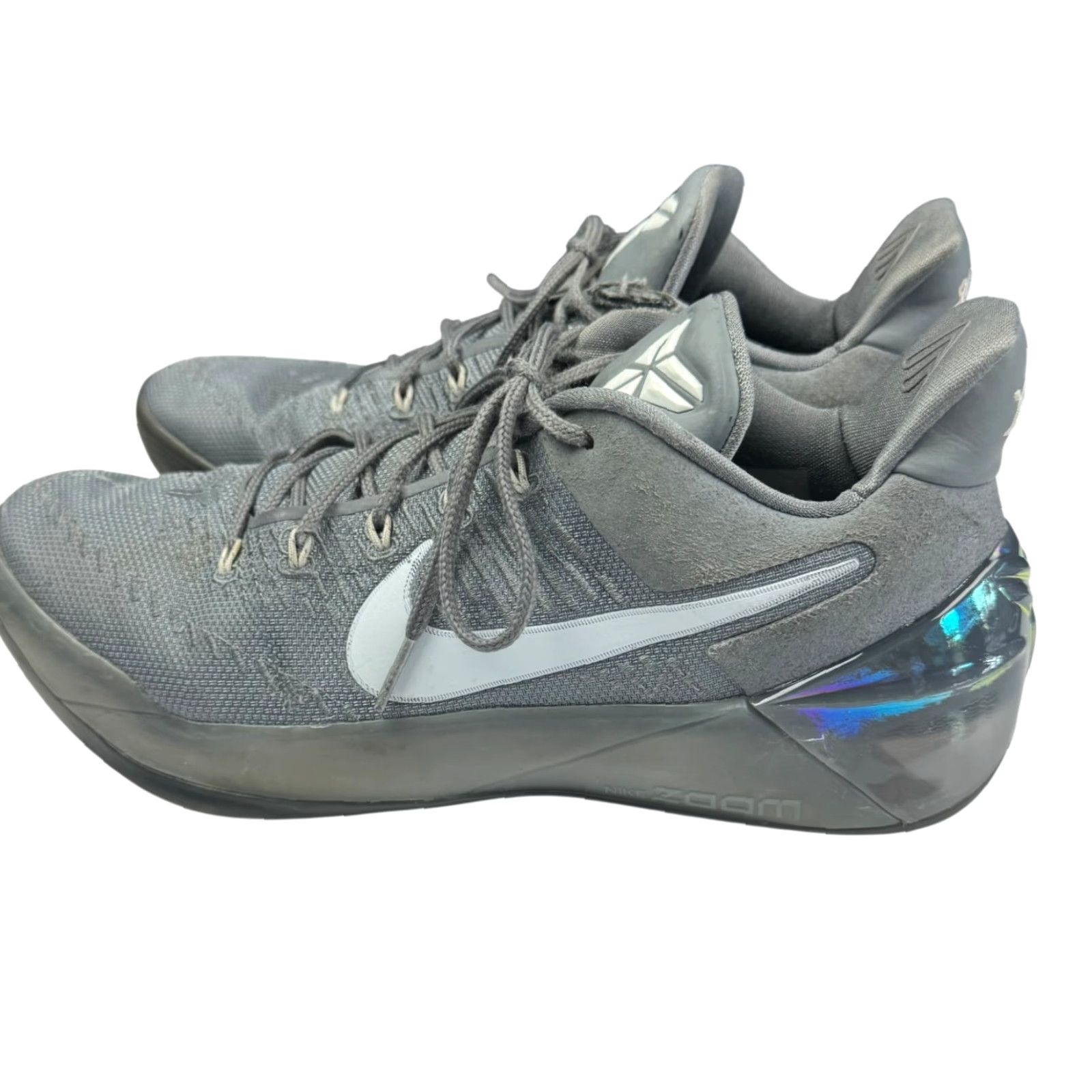 Nike Nike Kobe A.D. Sneaker, Cool Grey 2016 Lace Up, Men 8.5 US / 42 EU, Gray, Nike Kobe A.D., Athletic, Casual, Mens Size US 9 / EU 42 - 6 Thumbnail