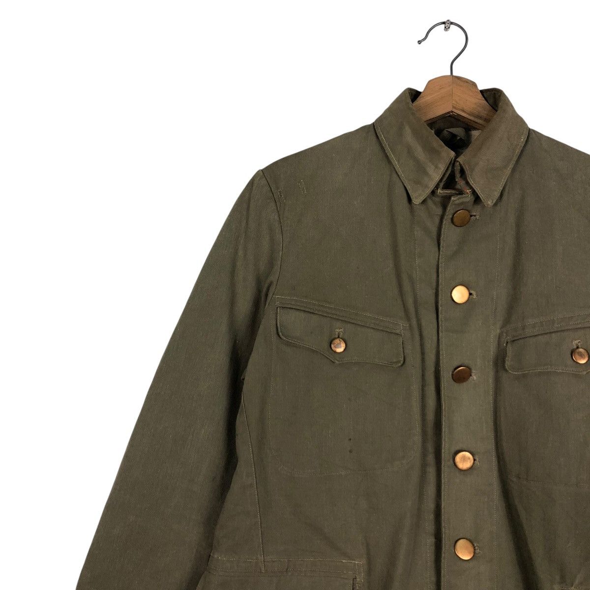Vintage 🔥TRUE VINTAGE 60’s MILITARY CHORE WORK BUTTON Size US S / EU 44-46 / 1 - 7 Thumbnail
