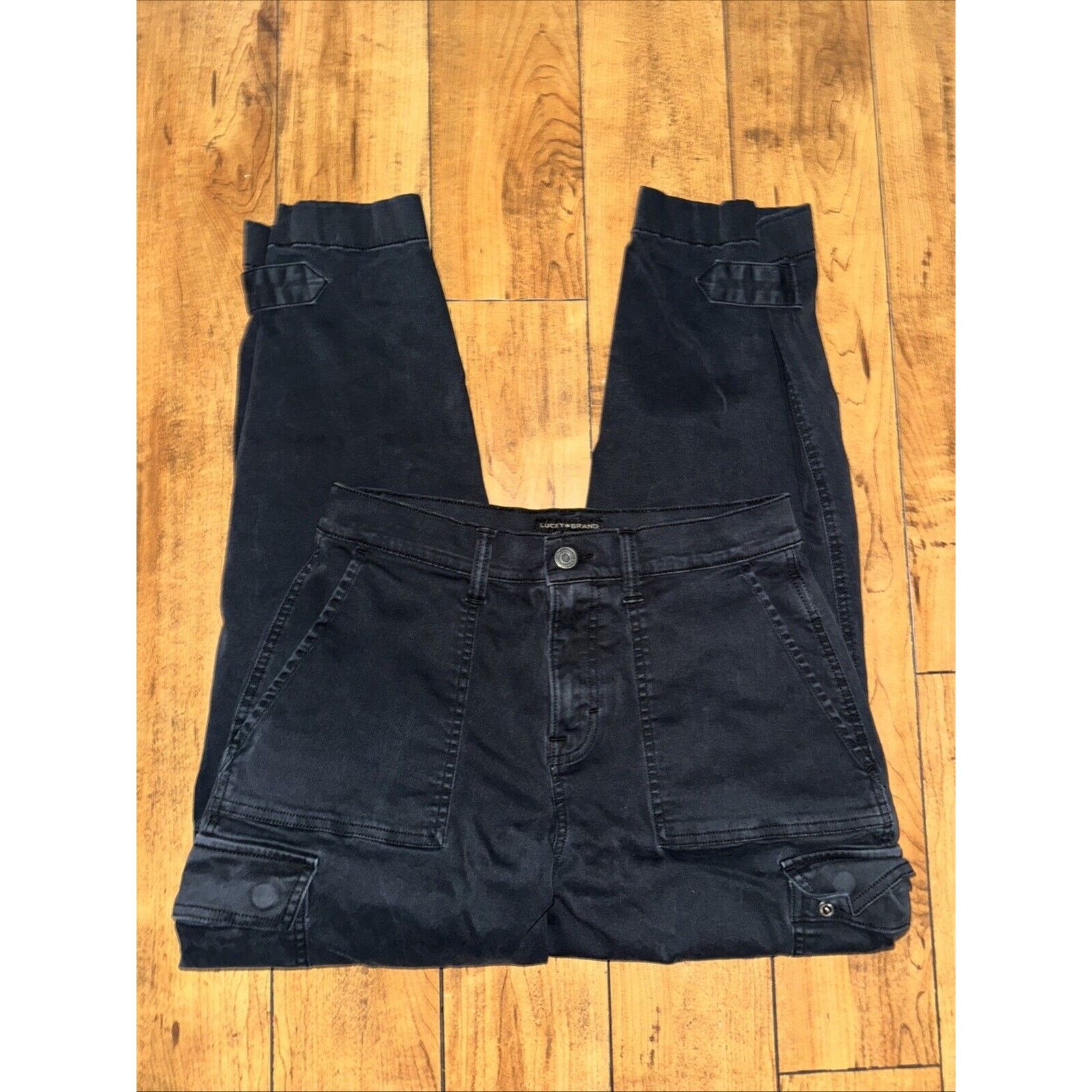 Lucky Brand × Vintage Women’s Lucky Brand Jeans Cargo Pants Black 28x30 Size 28" / US 6 / IT 42 - 3 Thumbnail