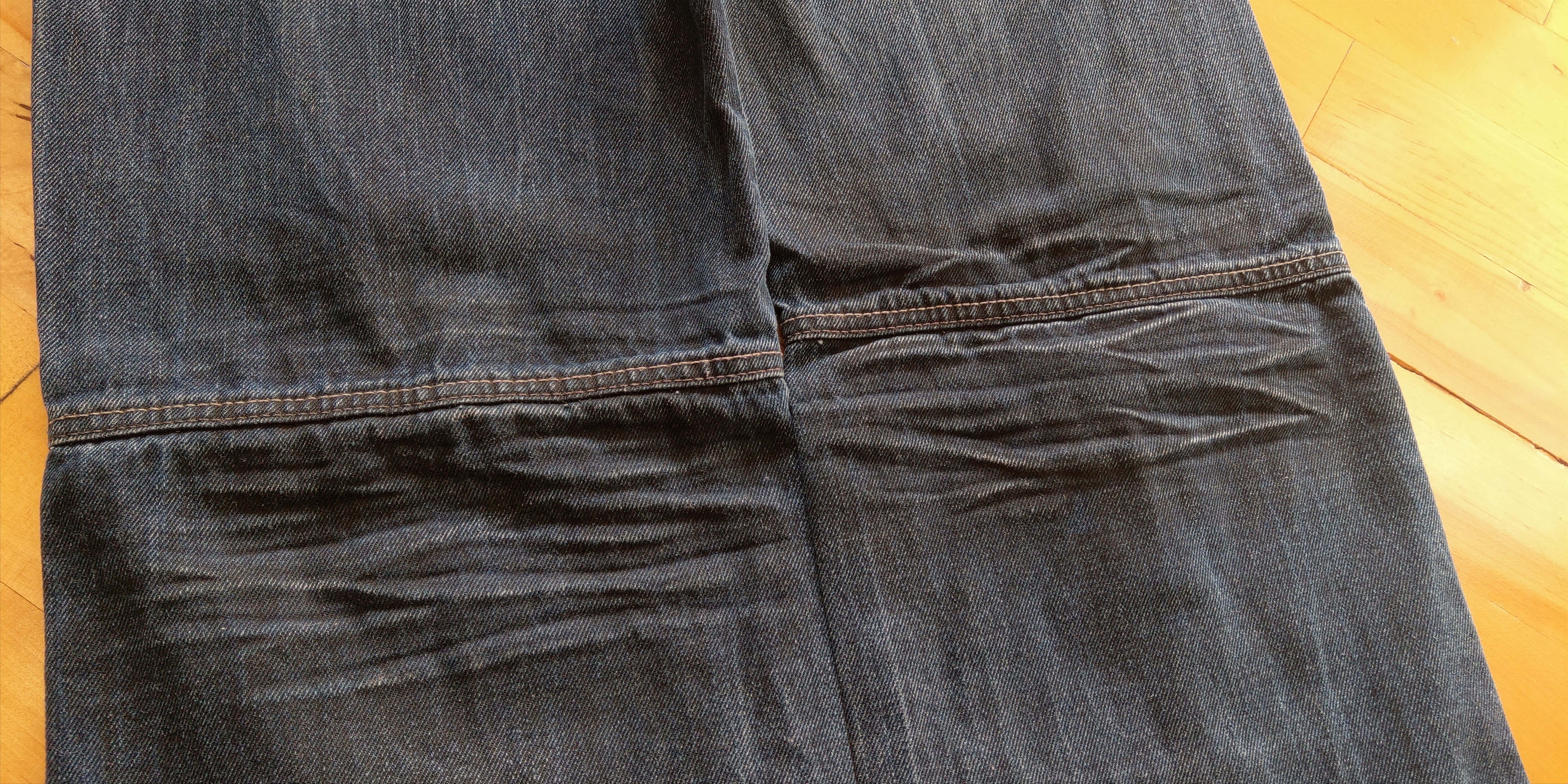 Vintage Skinny Baggy Stacked Pants Flared Alt Neo Denim Goth 33 Size US 33 - 8 Thumbnail